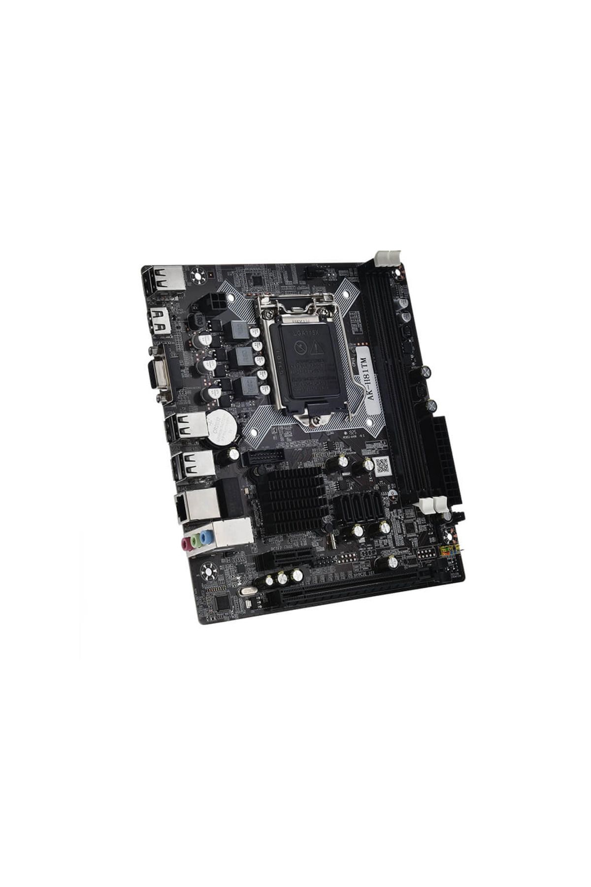 arktek-ALPHA FORCE, AK-H81M EL, 2xDDR3, M.2, D-SUB, HDMI, 4th Generation, LGA1150 Socket, Motherboard 3
