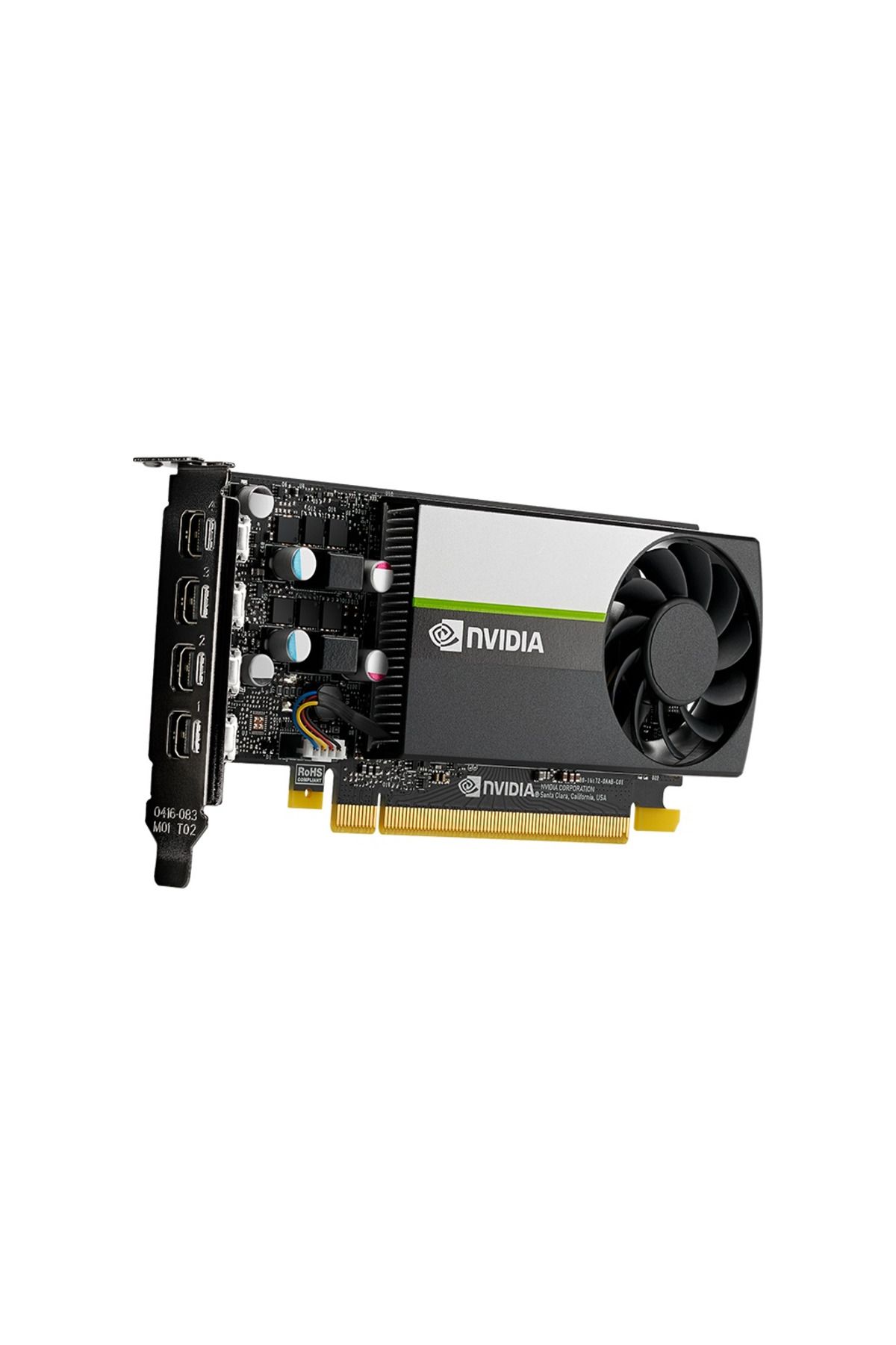 PNY QUADRO-Vcnt1000-8Gb-Sb, T1000, 8Gb, Ddr6, 128Bit, Single Fan, 4Xmini Dp, Graphics Card 1