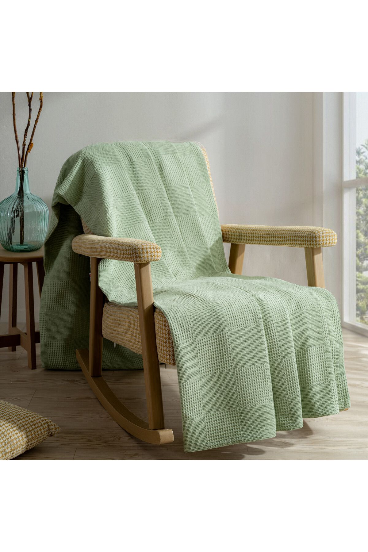 MYLASA HOME-Cuvertură de pat Waffle Pike dublă - 100% bumbac ușoară Utilizare în 4 sezoane Pikes de înaltă calitate 6
