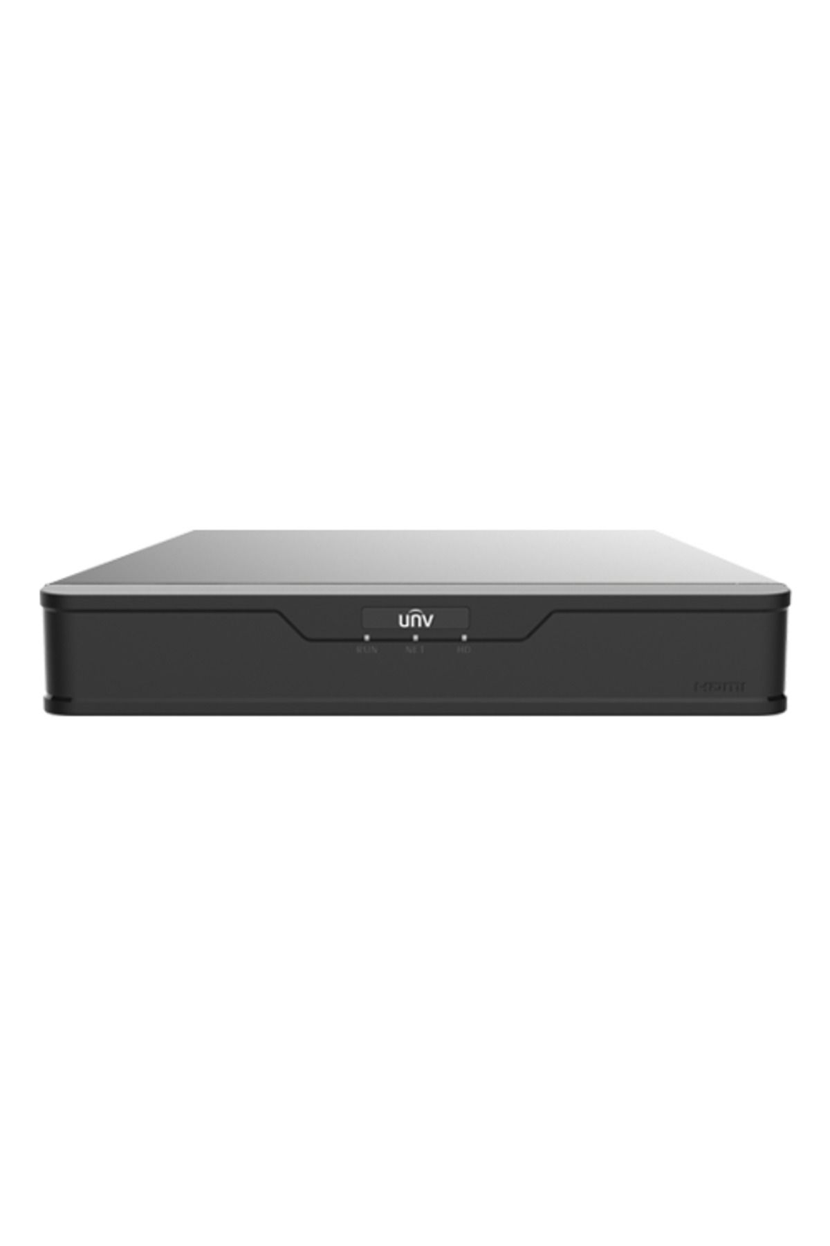 Uniview-Hybrid XVR, 4 channels Analog 8MP + 1 channel IP 8MP, Audio over coaxial, Alarm - UNV XVR301-04U3 1