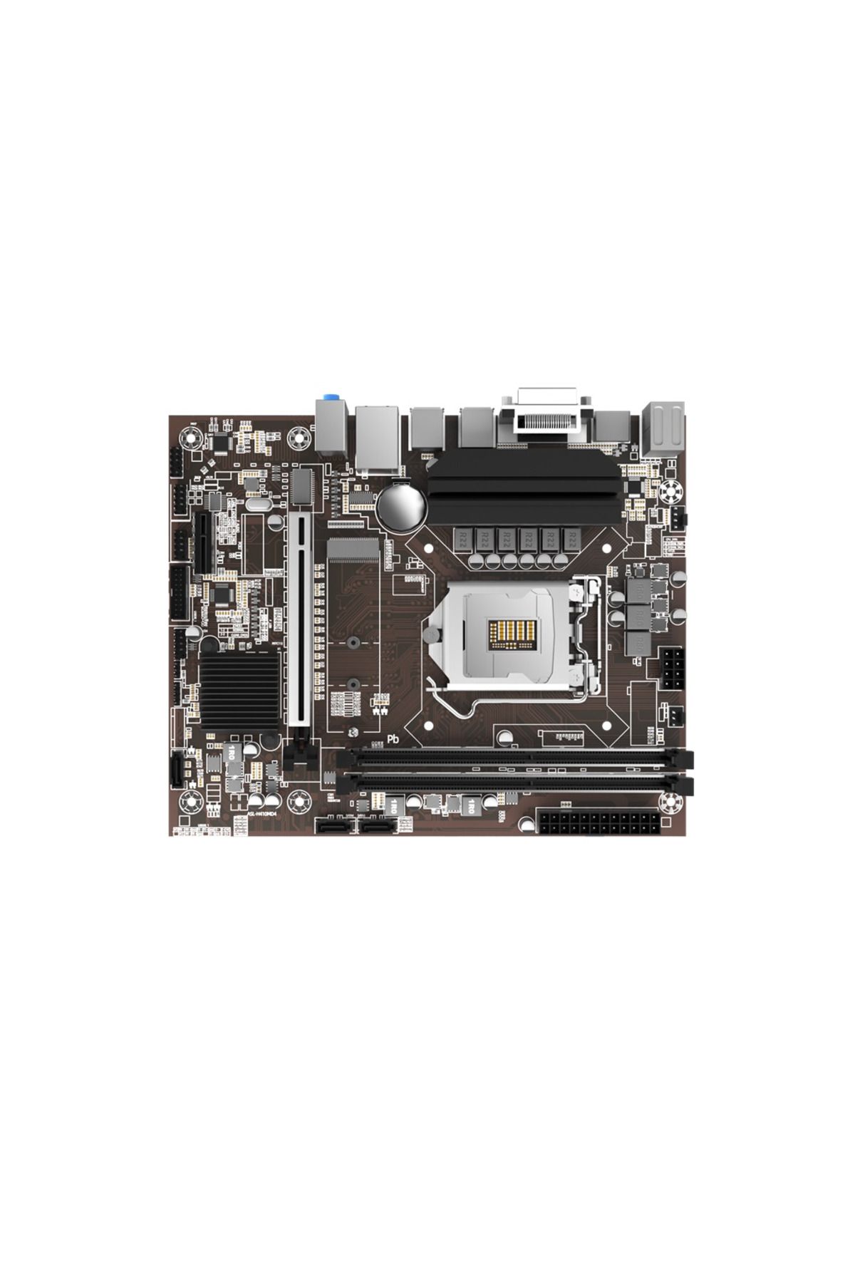 arktek-Alpha Force, Ak-H410M Eg Va, 2Xddr4, M.2, D-Sub, Hdmi, 10Th Generation, Lga1200 Socket, Motherboard 3