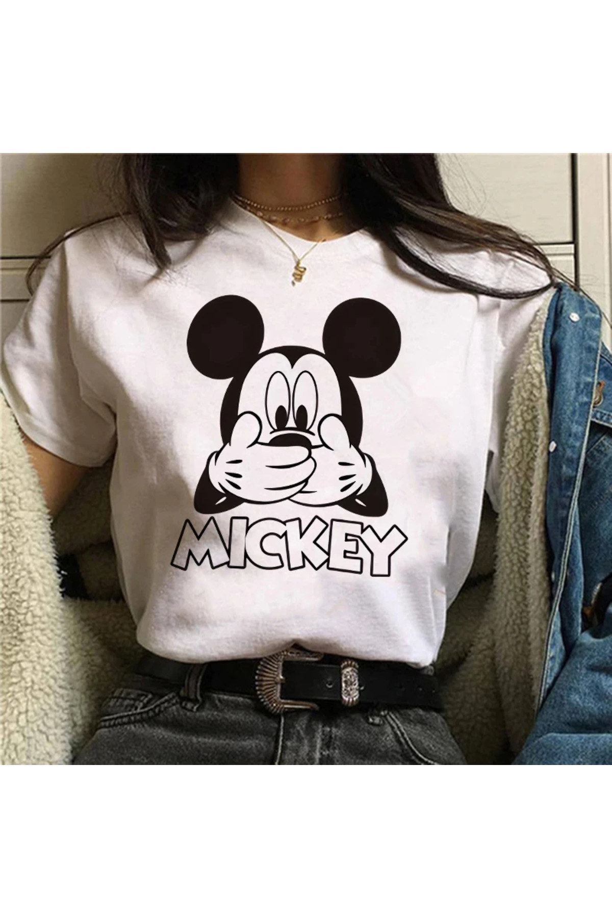 Unique Unisex Žene Muškarci Kod MkeyMou Prilagođeno Štampano Oversize kroj Pa...