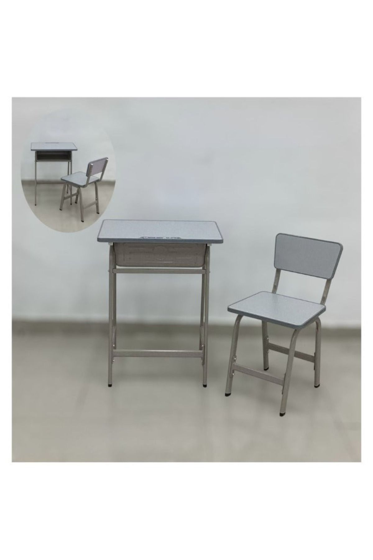 smart home-Kids Study Desk Set 2 Tables + 2 Chairs | Study Table and Chair Set with Fiber Surface and Iron Legs 5