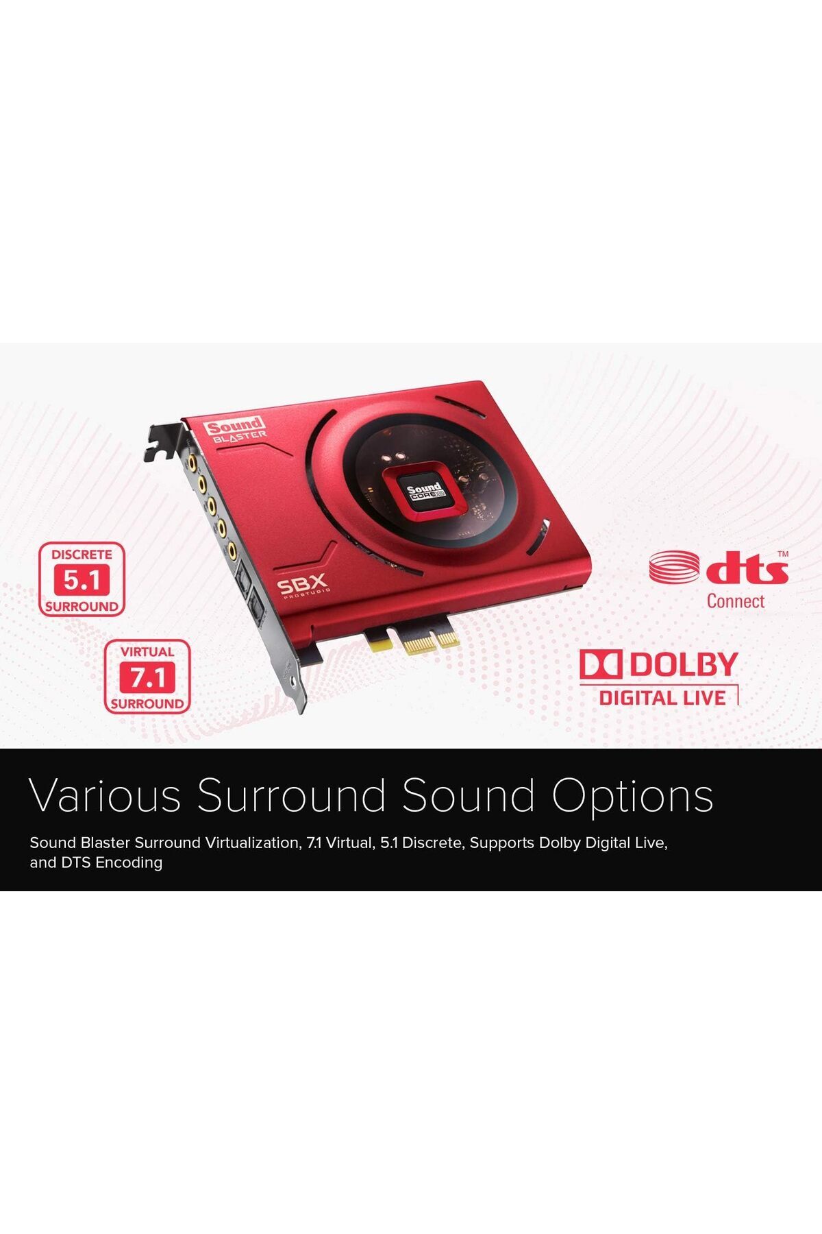 CREATIVE-Sound Blaster Z SE Internal PCI-e Gaming Sound Card and DAC 7