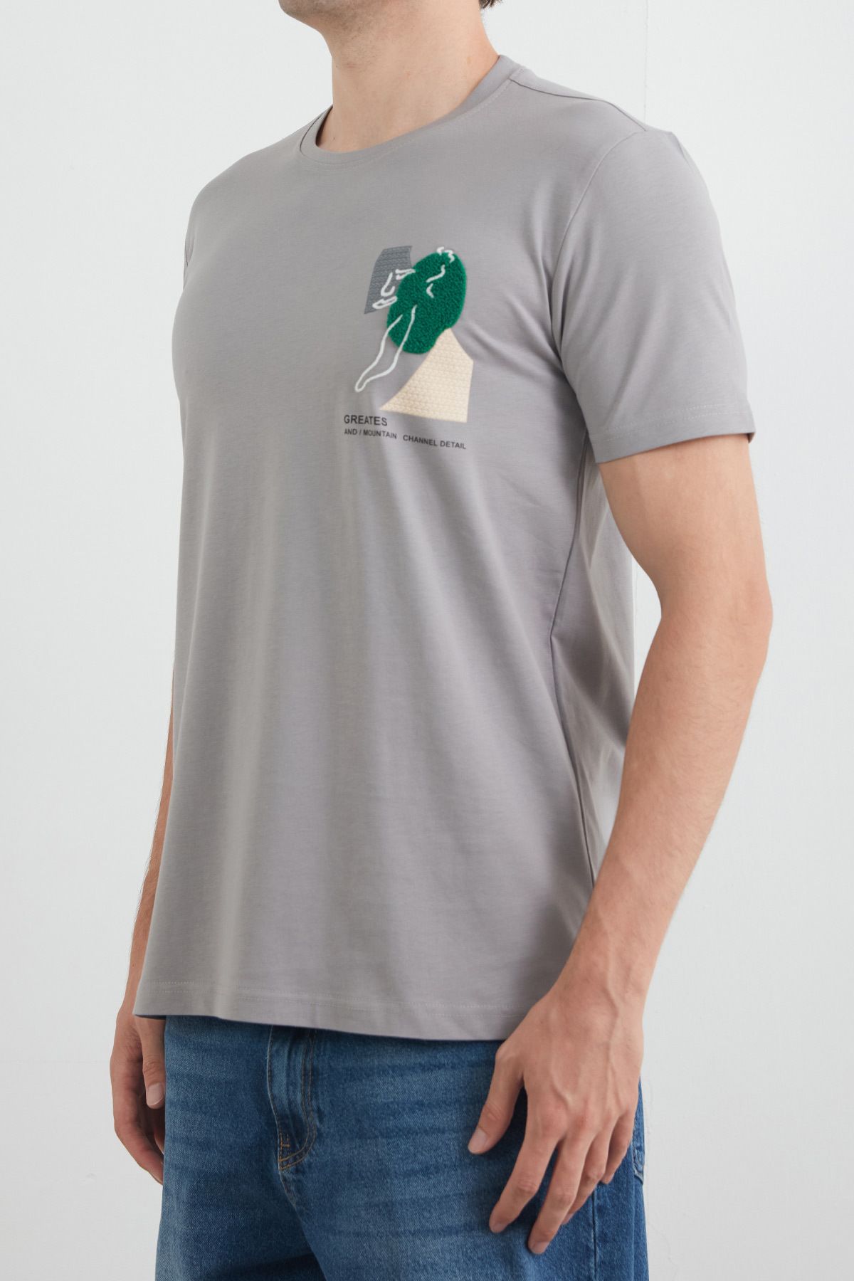 Fulla Moda-Κεντημένο T-Shirt με λαιμόκοψη 5