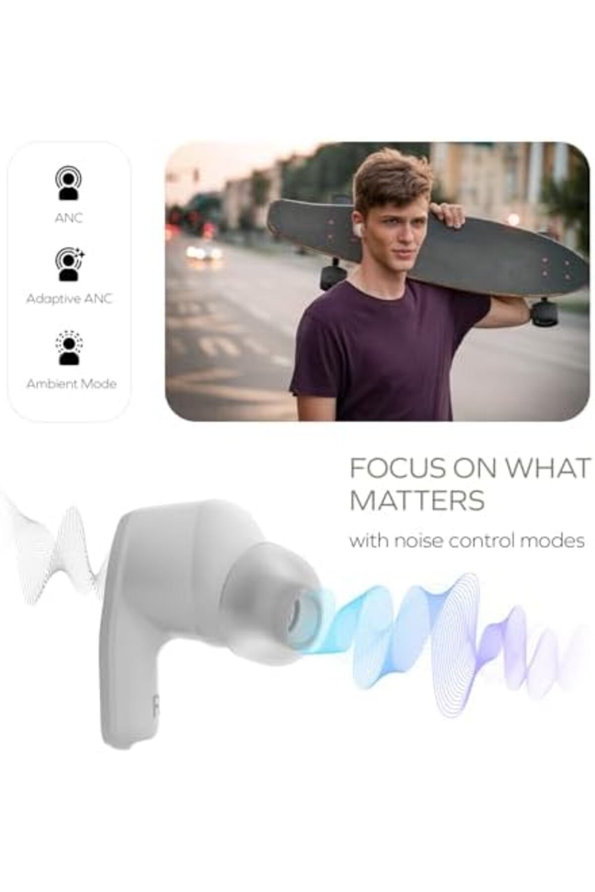 CREATIVE-Zen Air SXFI Lightweight True Wireless In-Ears with Super X-Fi Spatial Audio, Active Noise 6