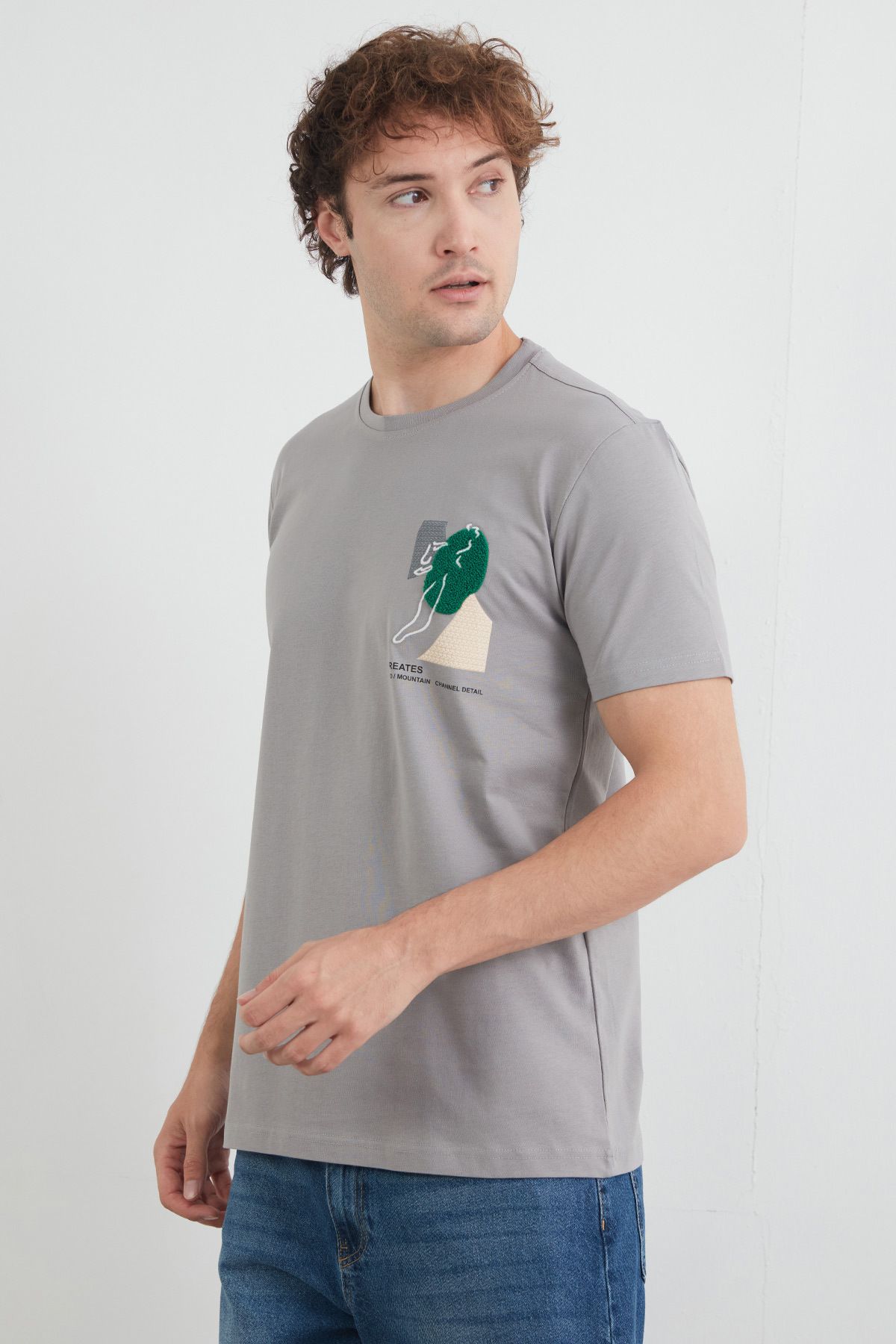 Fulla Moda-Κεντημένο T-Shirt με λαιμόκοψη 3