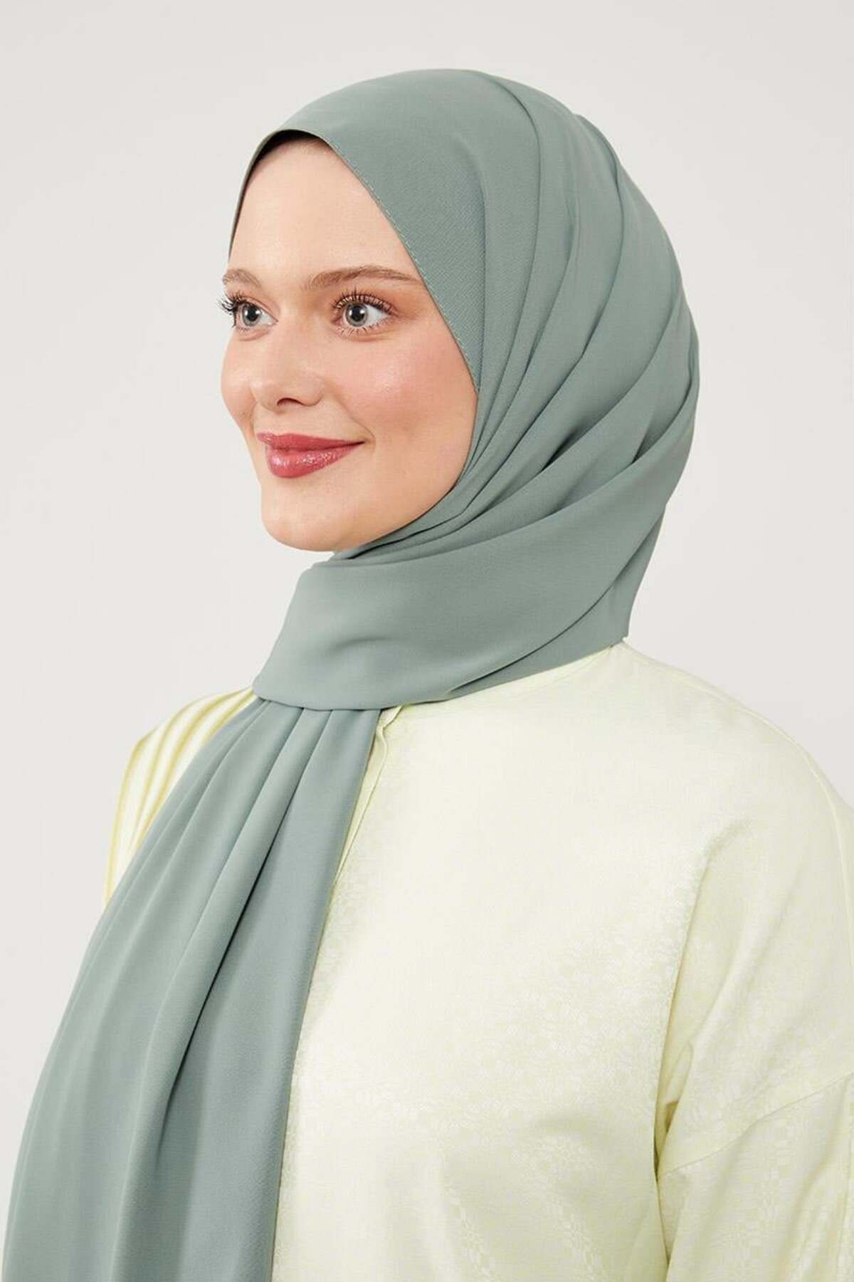 Levidor-Water Green Medina Silk Shawl 3