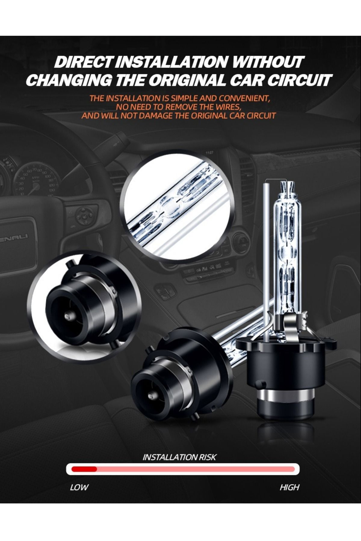 Universala-Set of 2 D2S xenon 8000K car bulbs, high efficiency and reliability 5