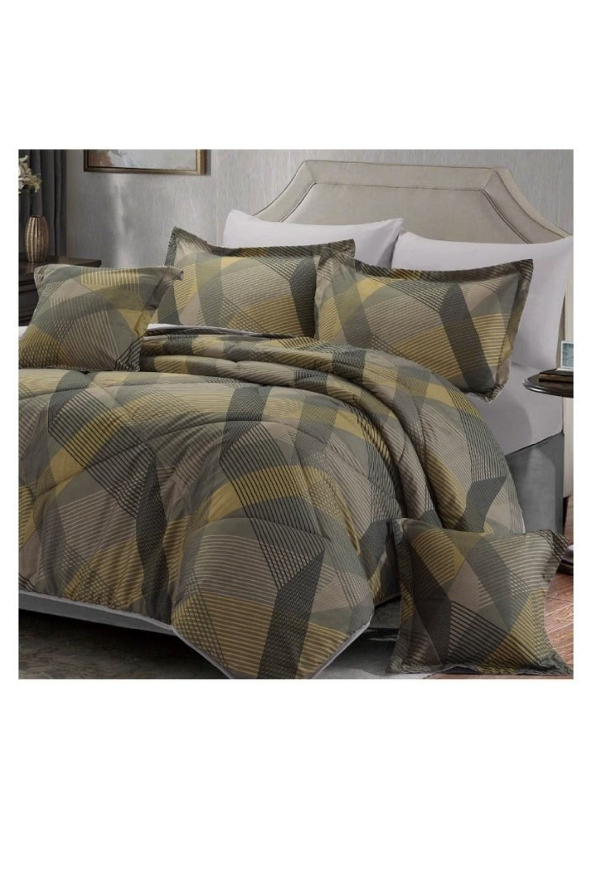 smart home-Double-sided duvet set, 8-piece duvet, size 240x260 cm, filling (350 g/m²), microfiber 2