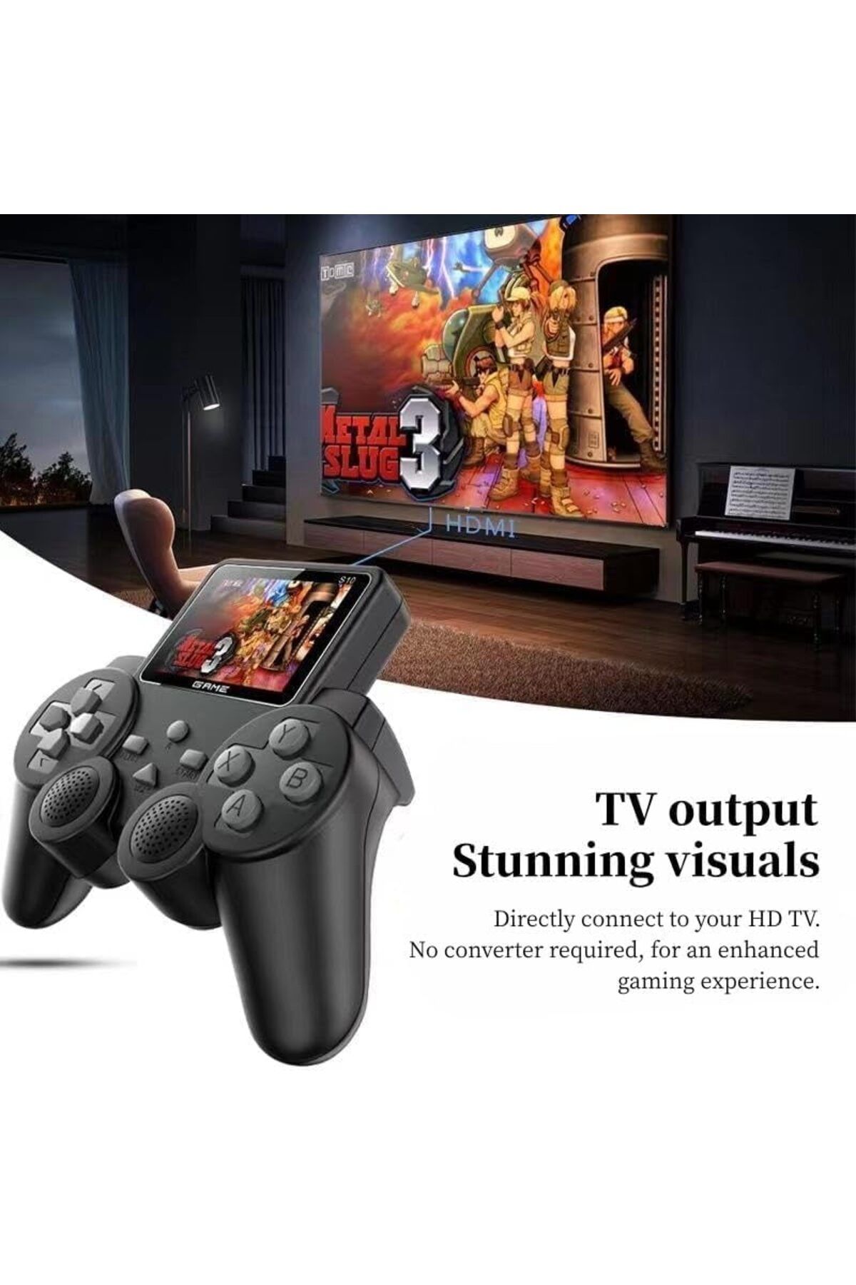 Yuwell-YU WELL S10 GAMEPAD Controller Gamepad with Built-in HD Color Screen with 520 Classic Games 8