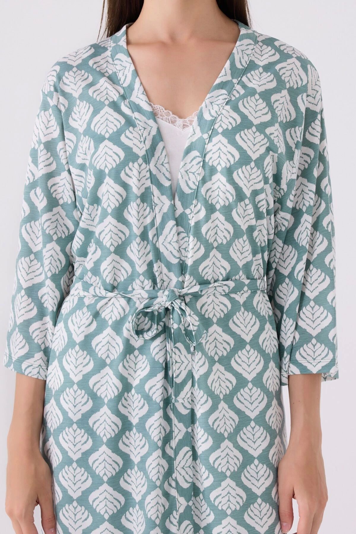 Pierre Cardin-Women's Green 3-Piece Pajama Set 7