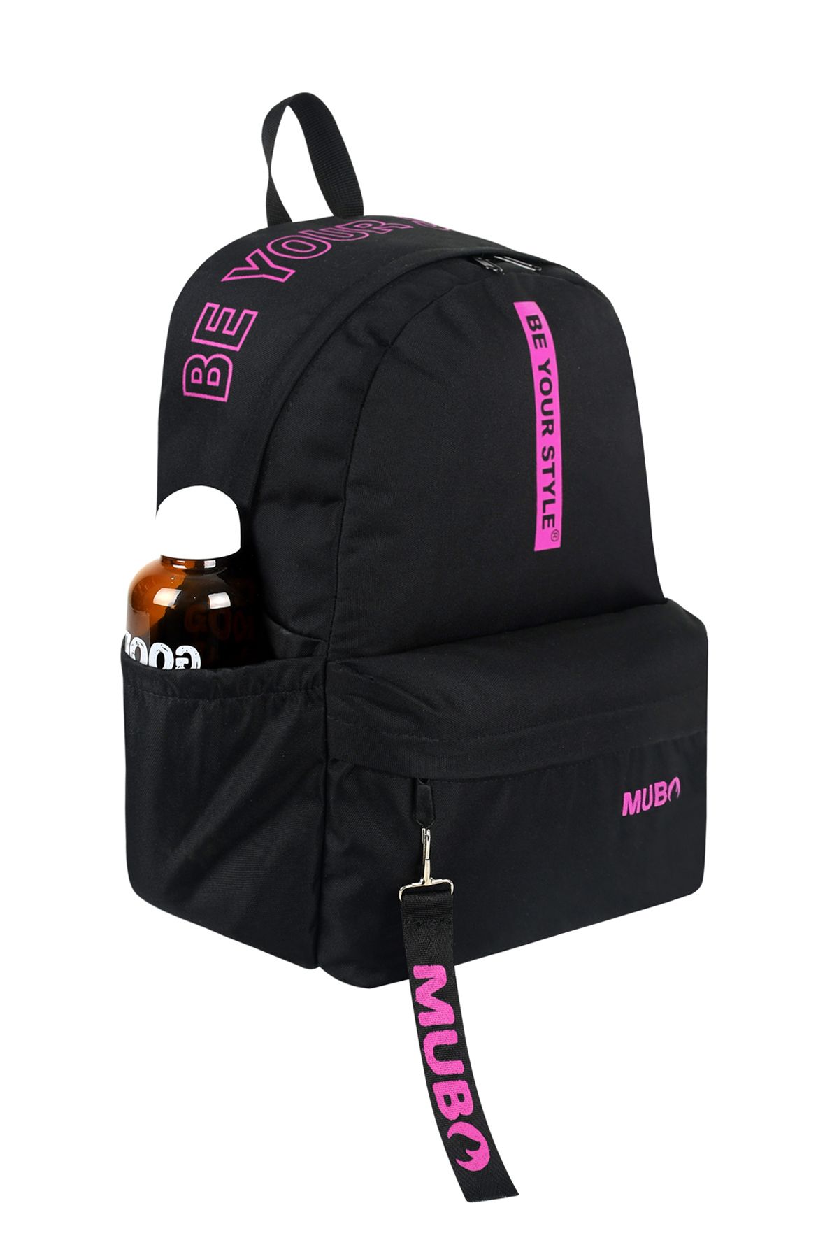 PowerSpeed-Unisex Black Fuchsia Large Volume Backpack Suitable for Daily and School Use 4