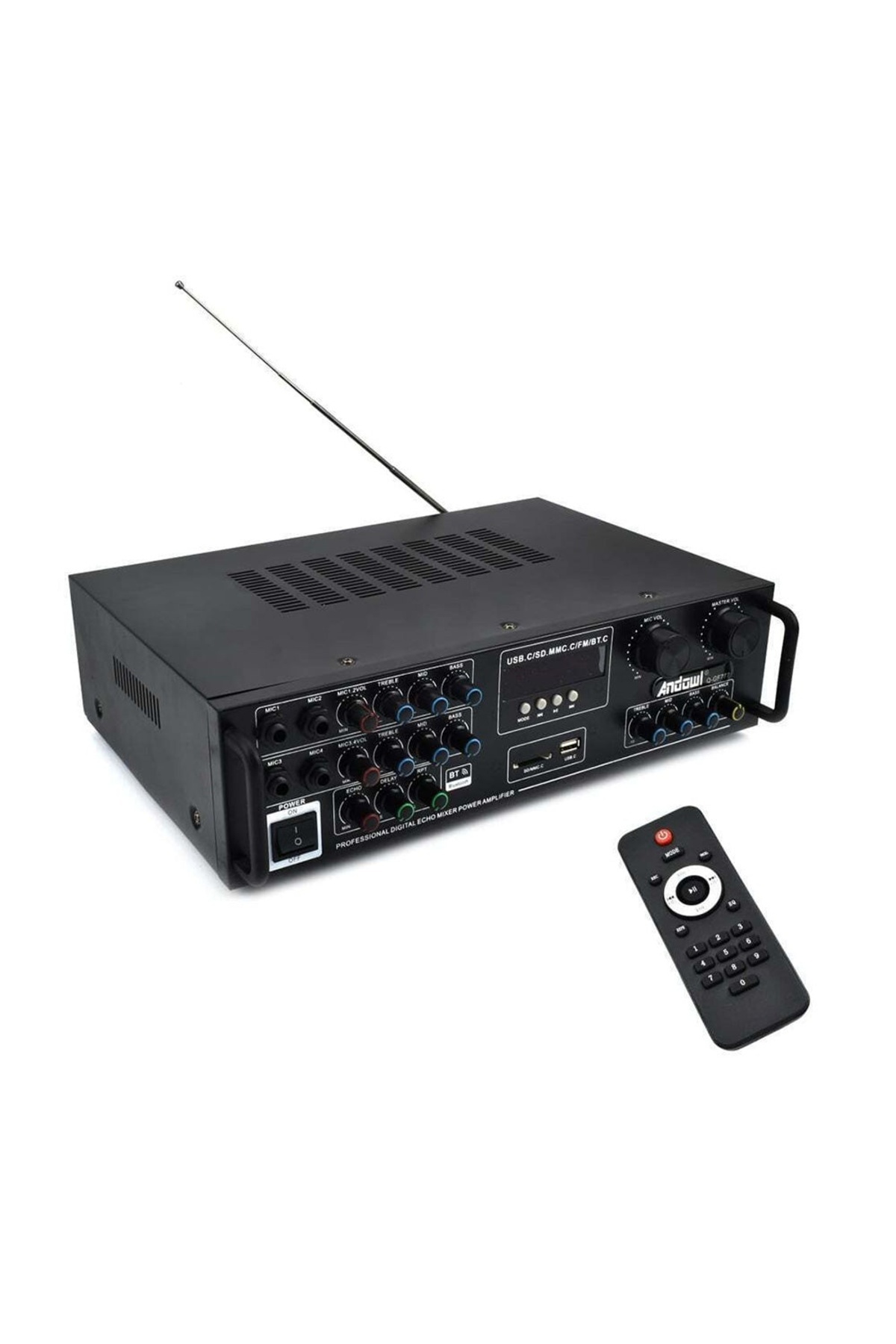 divendi-ro-Sound amplifier GF777, 300 W, with Bluetooth, remote control and Karaoke function, black 2