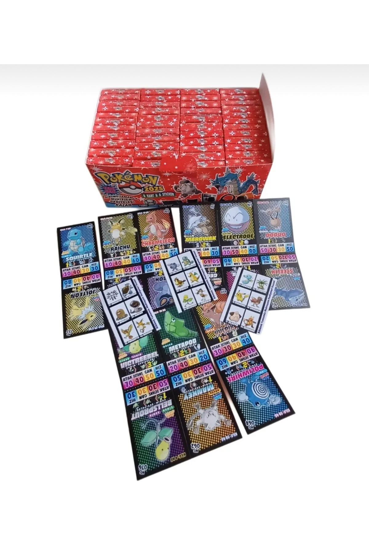 taso8090 (5 PAKET) 2025 Pokemon Albümlü Hediyeli Oyun Kartı fotoğrafı 4 (önizleme)
