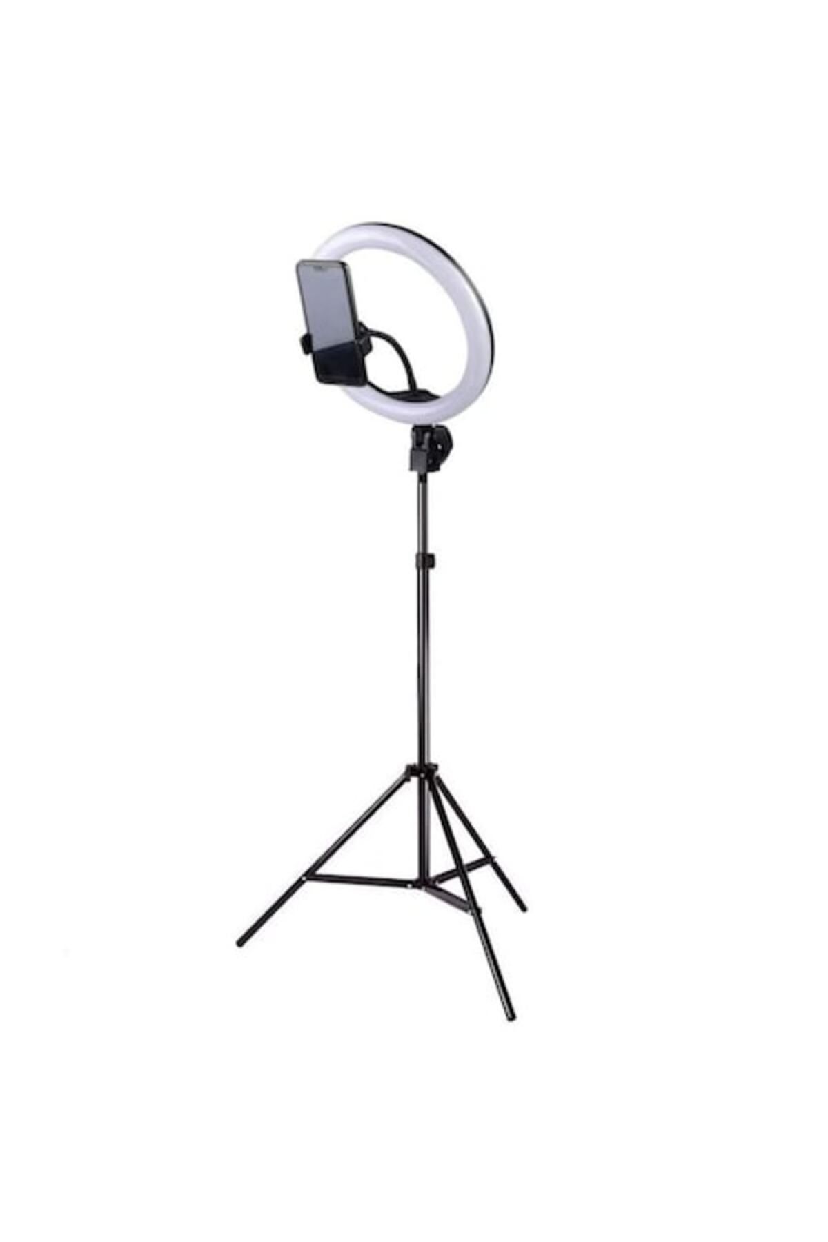 OEM Lampă Cu Lumină Inelară De Umplere, 10 Niveluri De Luminozitate, 3 Moduri De Iluminare, Trepied De 210 Cm - One Size