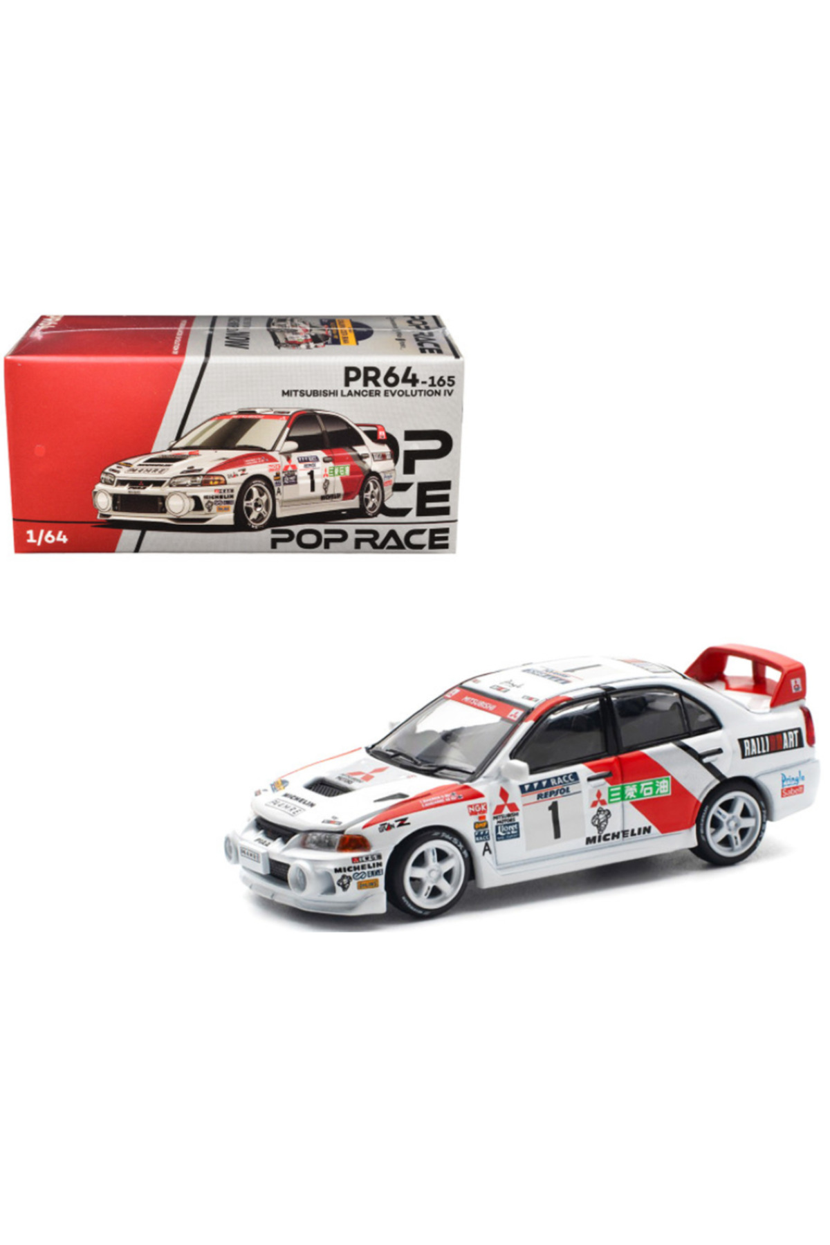 HOT WHEELS Pop Race 1/64 Mitsubishi Lancer Evolution IV 1997