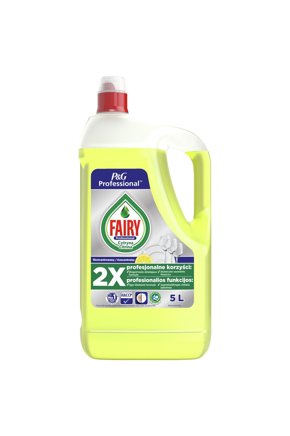 Fairy Detergent De Vase Profesional Cu Lămâie 5l - One Size