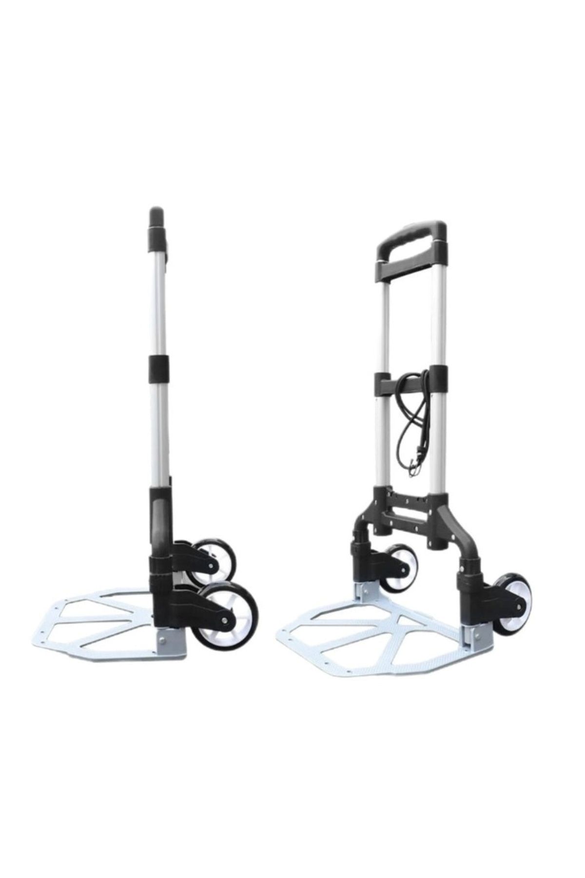 divendi-ro-Multifunctional foldable sledge, with platform and wheels, maximum 70kg, extendable handle 5