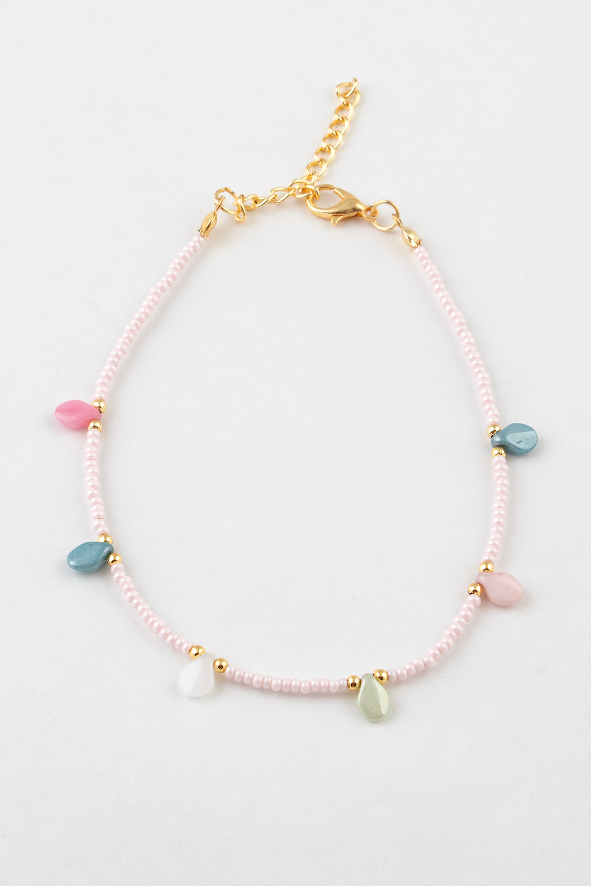 Sortie Aksesuar Renkli Damla Taş Figürlü Boncuklu Halhal 013