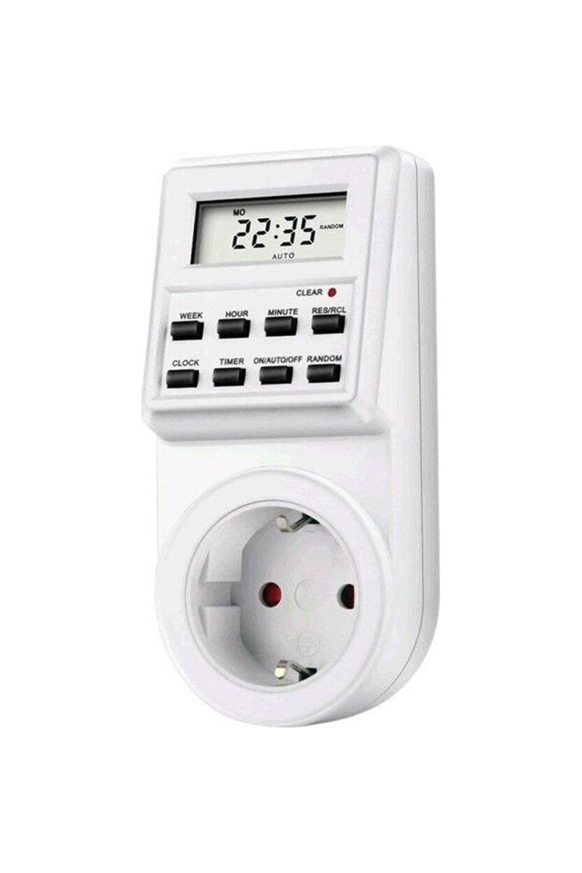 divendi-ro-Smart socket with LCD display, energy consumption meter, timer and clock 1