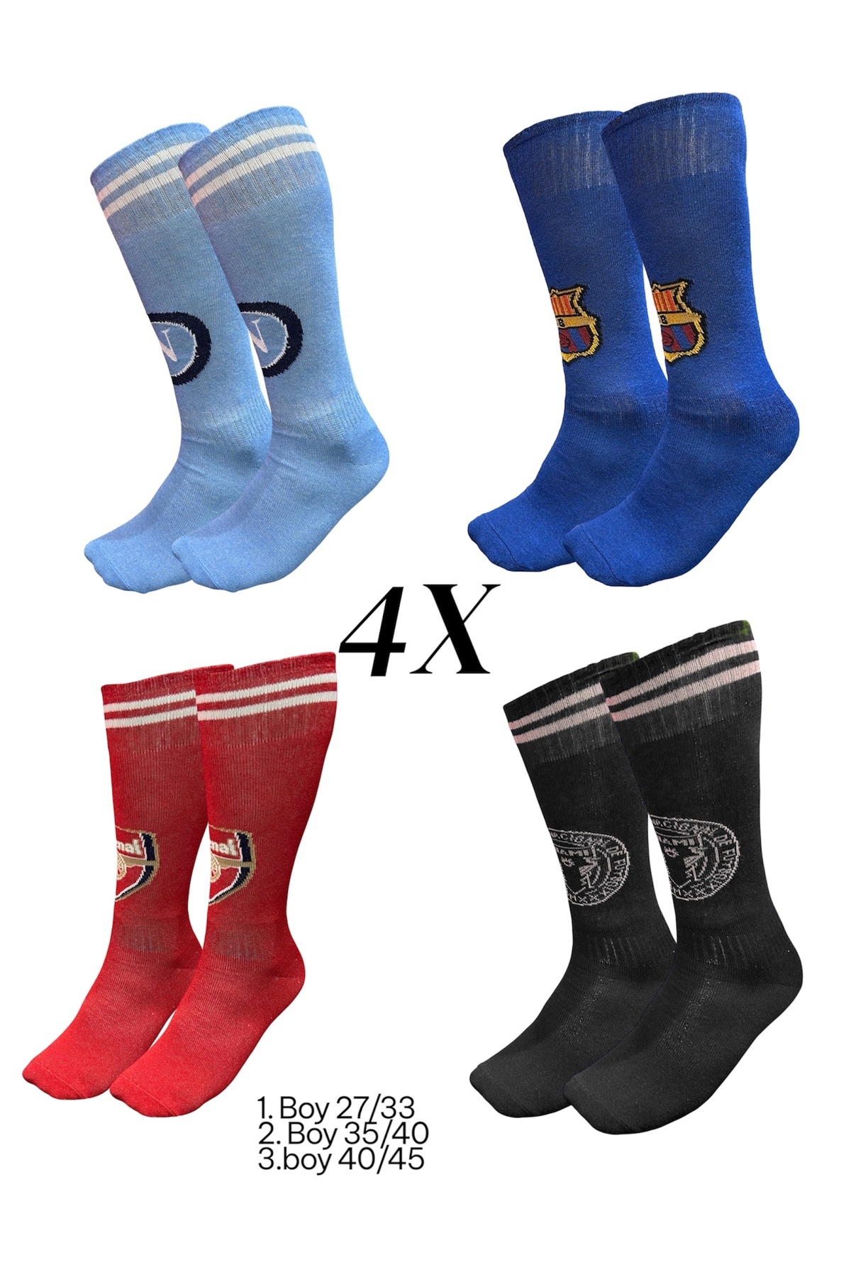 Woov-Football Sock Legging 4 Pairs Custom Set Professional 1