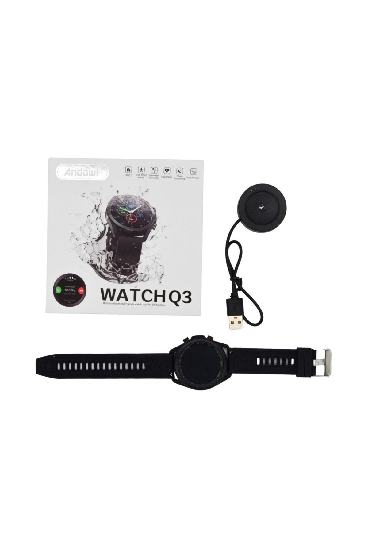 divendi-ro-Ceas inteligent Watch Q3, rezistent la apă, multisport, apeluri Bluetooth 5.0 5