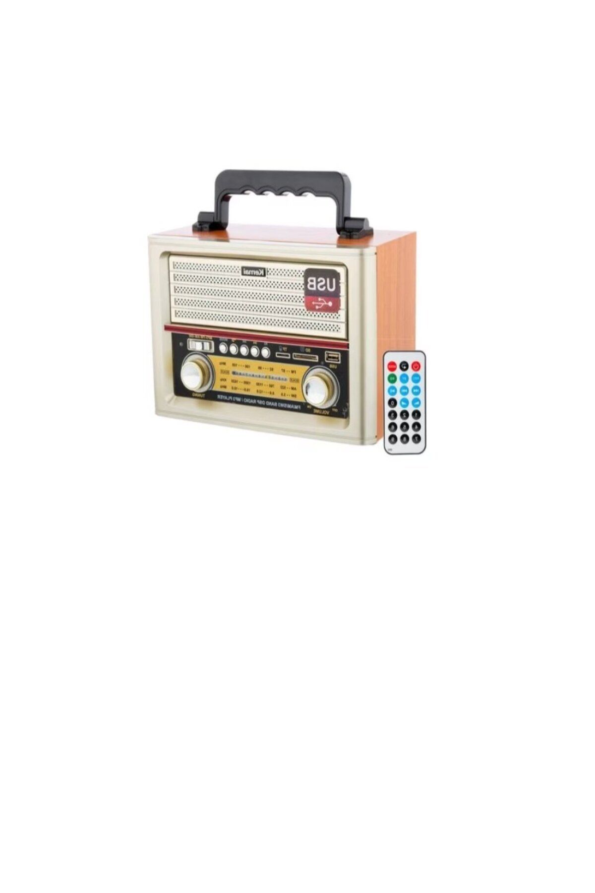 divendi-ro-Portable bluetooth radio with modern retro design and remote control 3