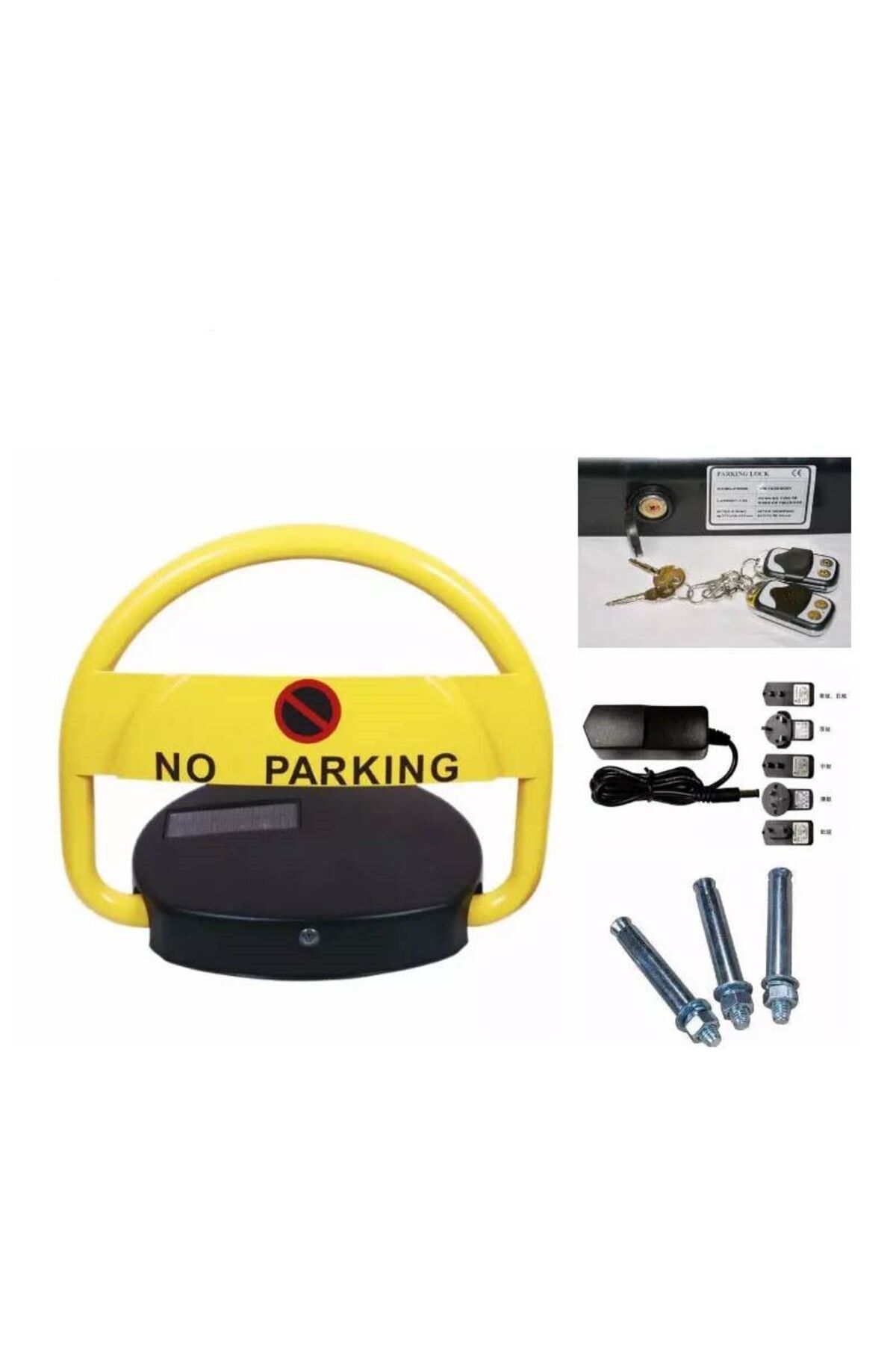divendi-ro-Automatic Parking Lock with 2 Remote Controls and Alarm - Supports 2 Tones - Weather Resistant 8