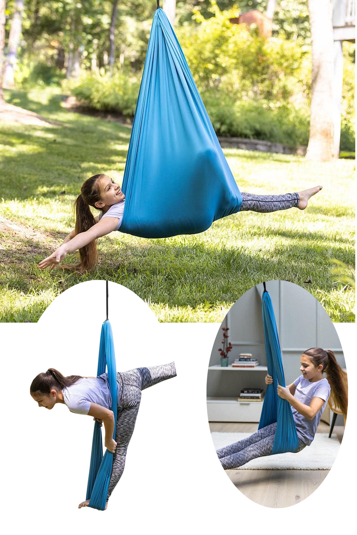 Leiste Sensory Çocuk Yoga Salıncak Duyusal Bahçe Oda Ev Salıncak Çocuk Aktivite Gelişim Hamak Salıncağı