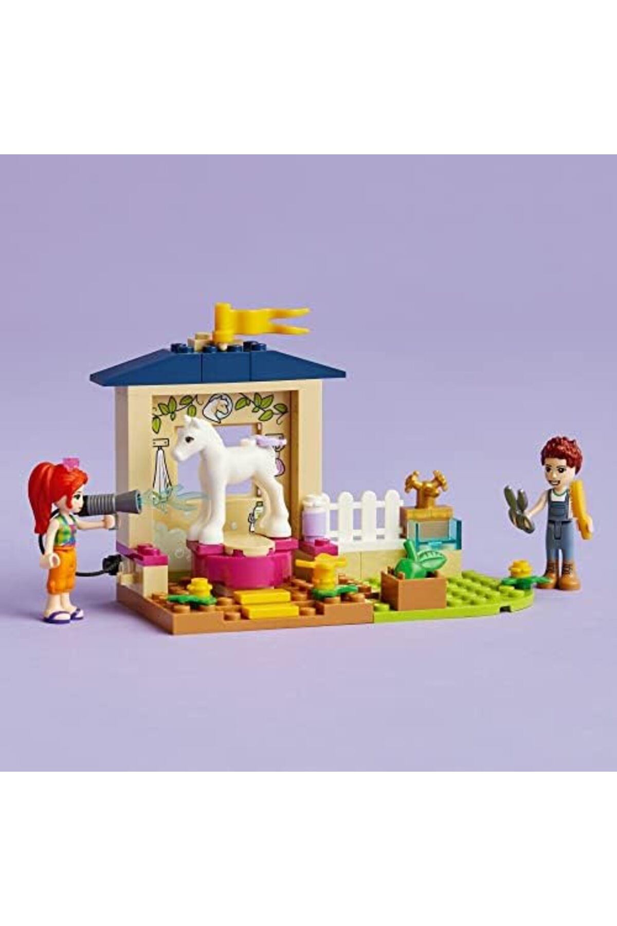 ست اسباب‌بازی ساختمان اصطبل شستشوی پونی Friends، ۴۱۶۹۶، برای دختران، پسران و کودکان بالای ۴ سال (۶۰ قطعه)