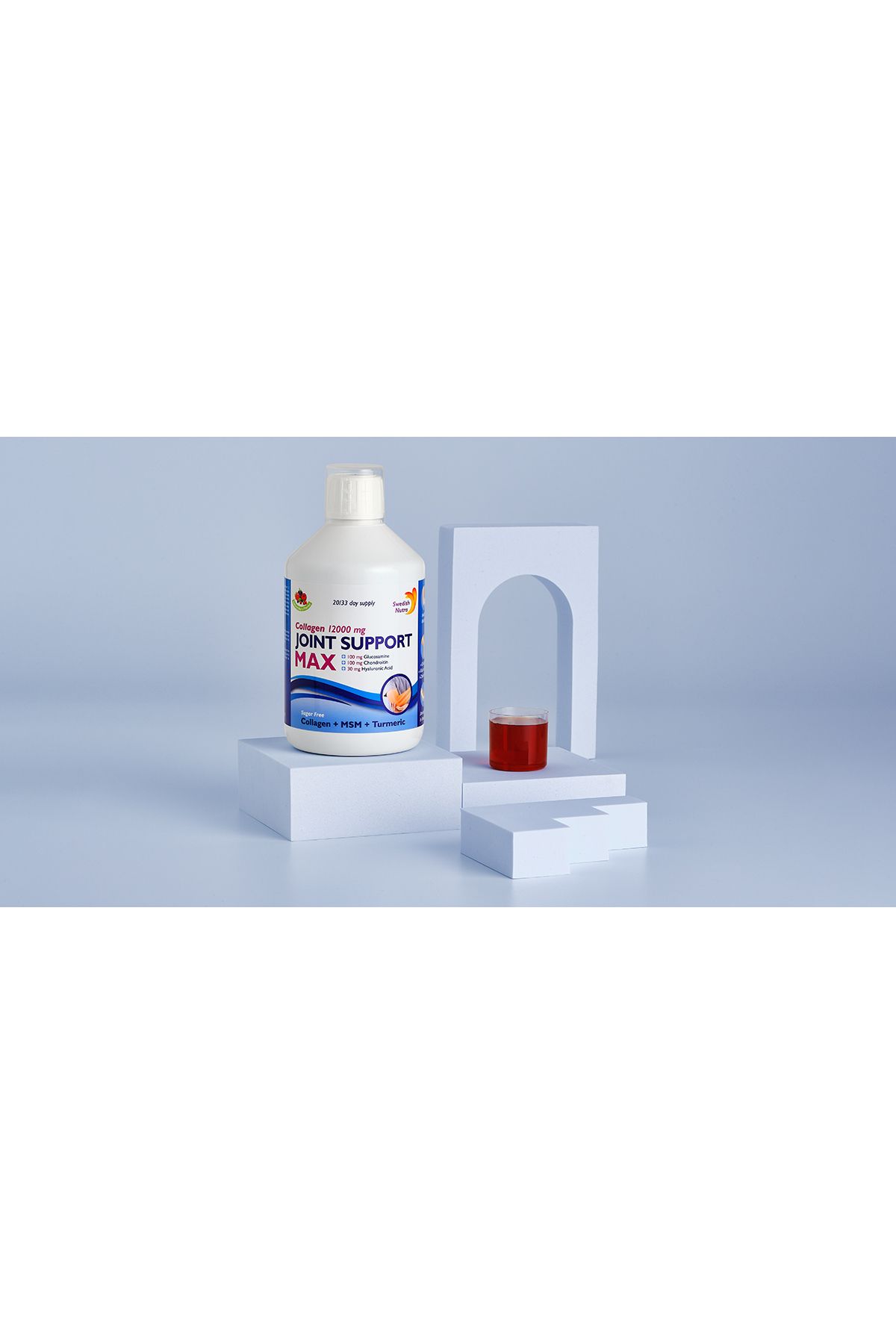 Swedish Nutra Joint Support Max - Colagen Hidrolizat Tip 1, 2 Si 3 + Acid Hialuronic X 500ml - One Size