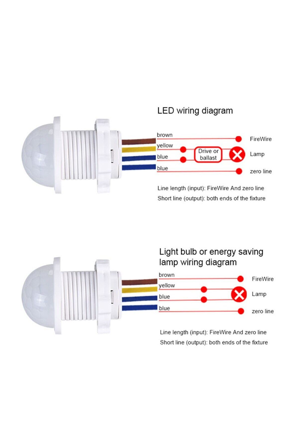 Choice-Time Delay Motion Sensor Switch for Led Light Bulb Downlight Fan Lamp AC 85-265V PIR Infrared Mov... 5