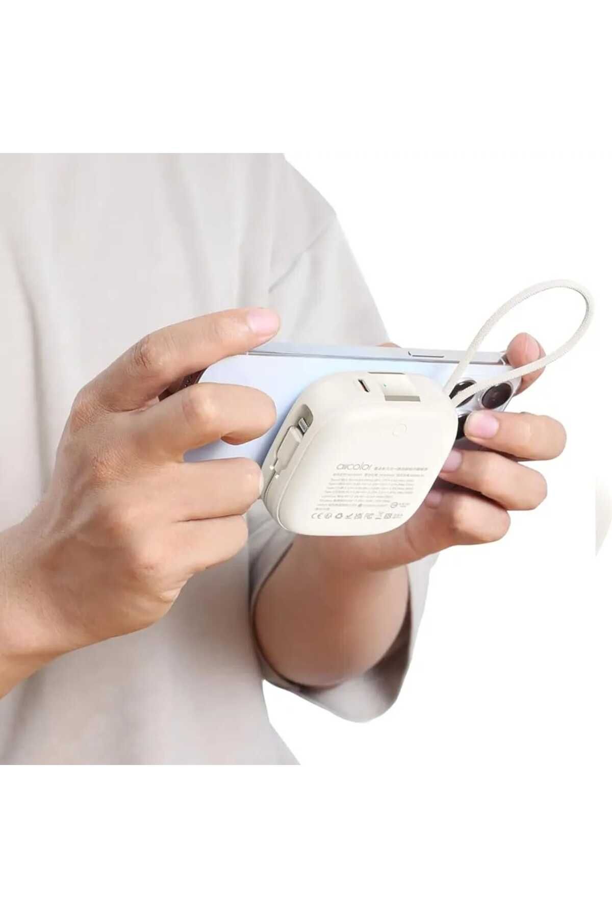 Veger-10000mAh Wireless Power Bank with 20W Charging, MagSafe Charging, 2 Built-in Cables, and Smart Light Indicator 3