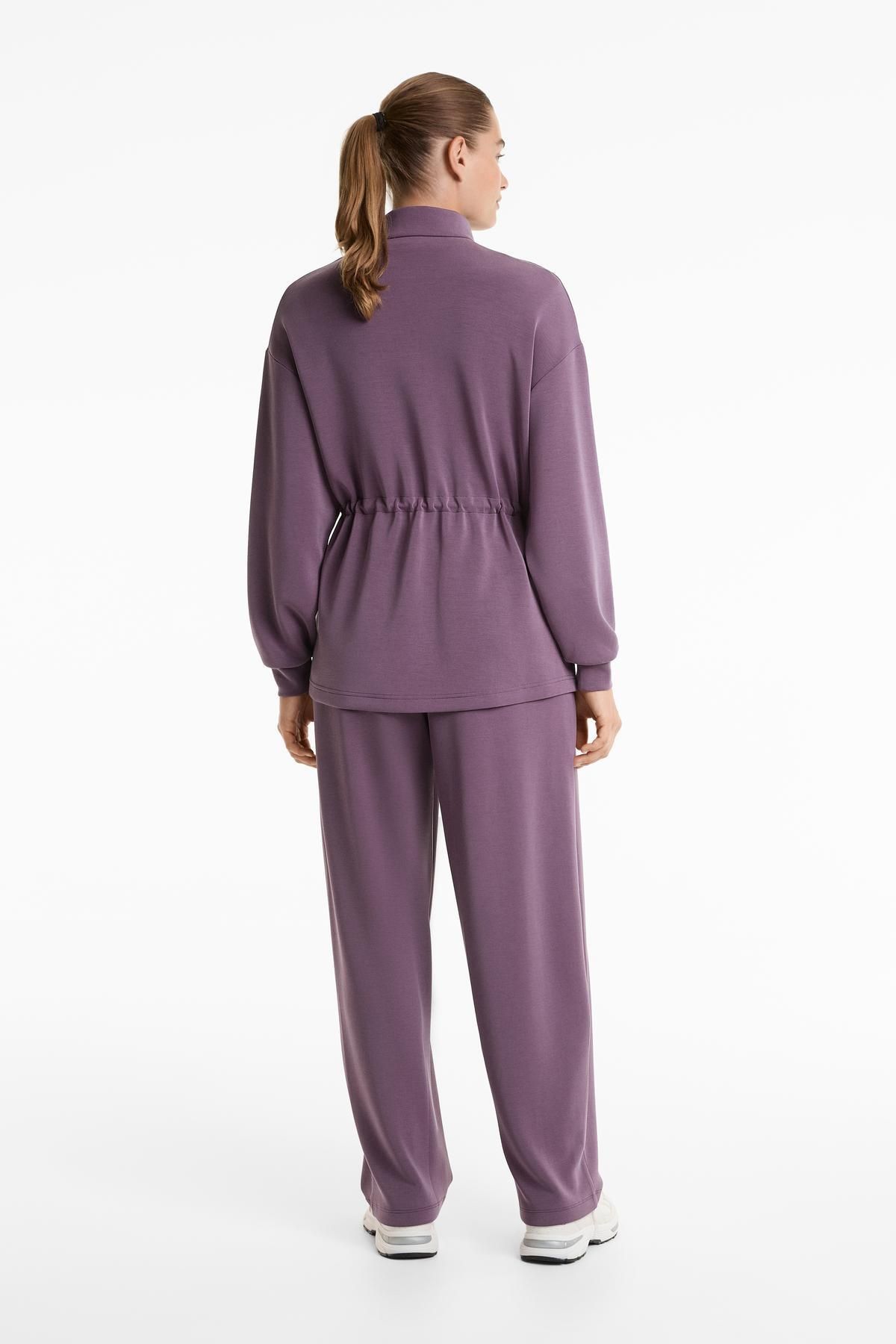 Oysho-Long jacket with soft-touch modal and pockets 7
