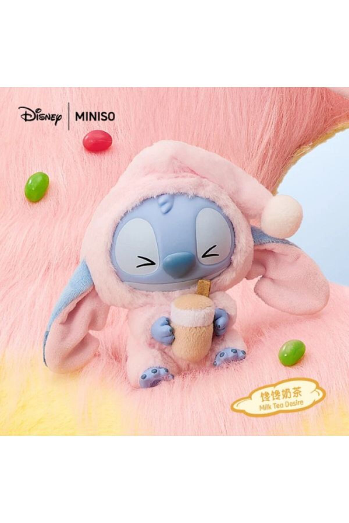 Stitch-Eat Something Before Sleep Plush Toy with Random Characters and Hanging Rope 4