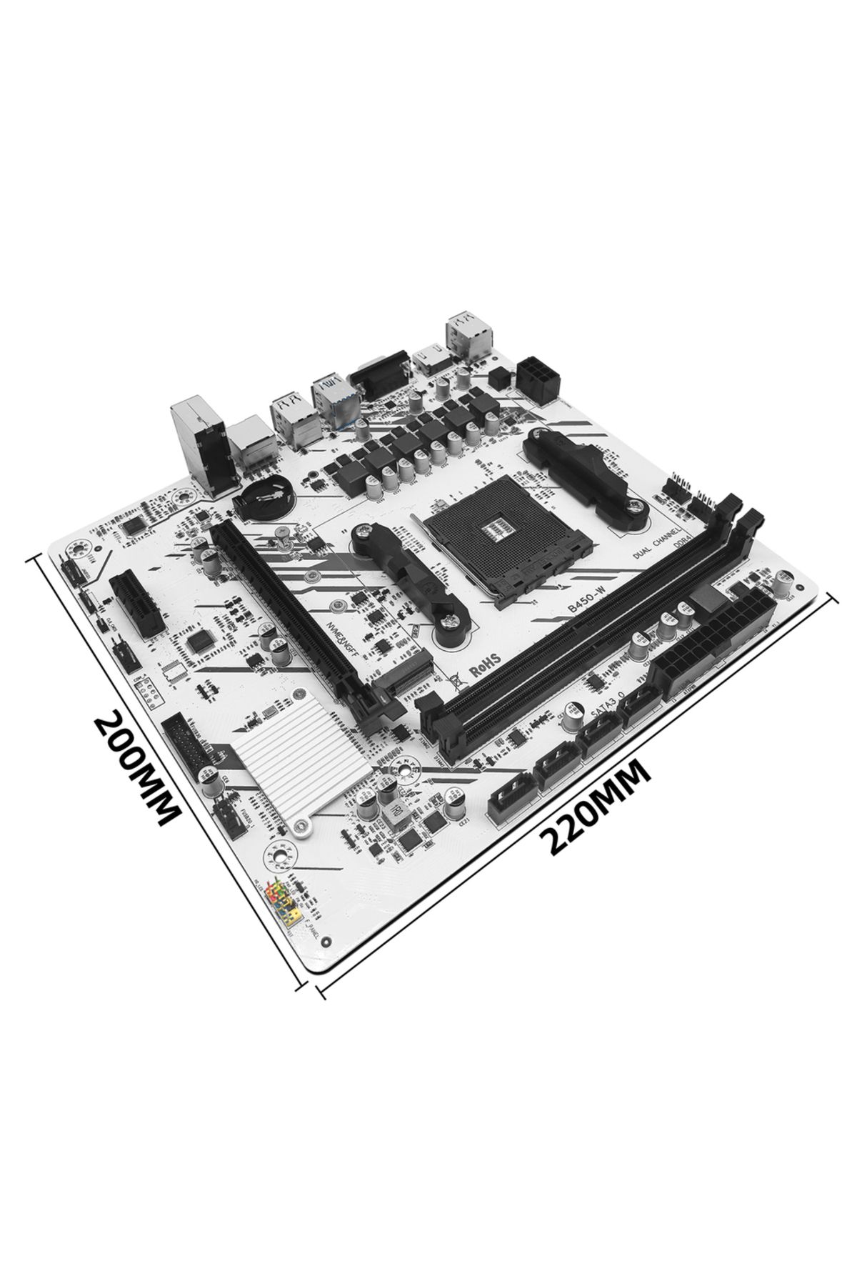 Choice-Motherboards ZSUS B450 Motherboard AMD Processor Dual-channel DDR4 Memory AM4 Mainboard M.2 NVME (Su 3