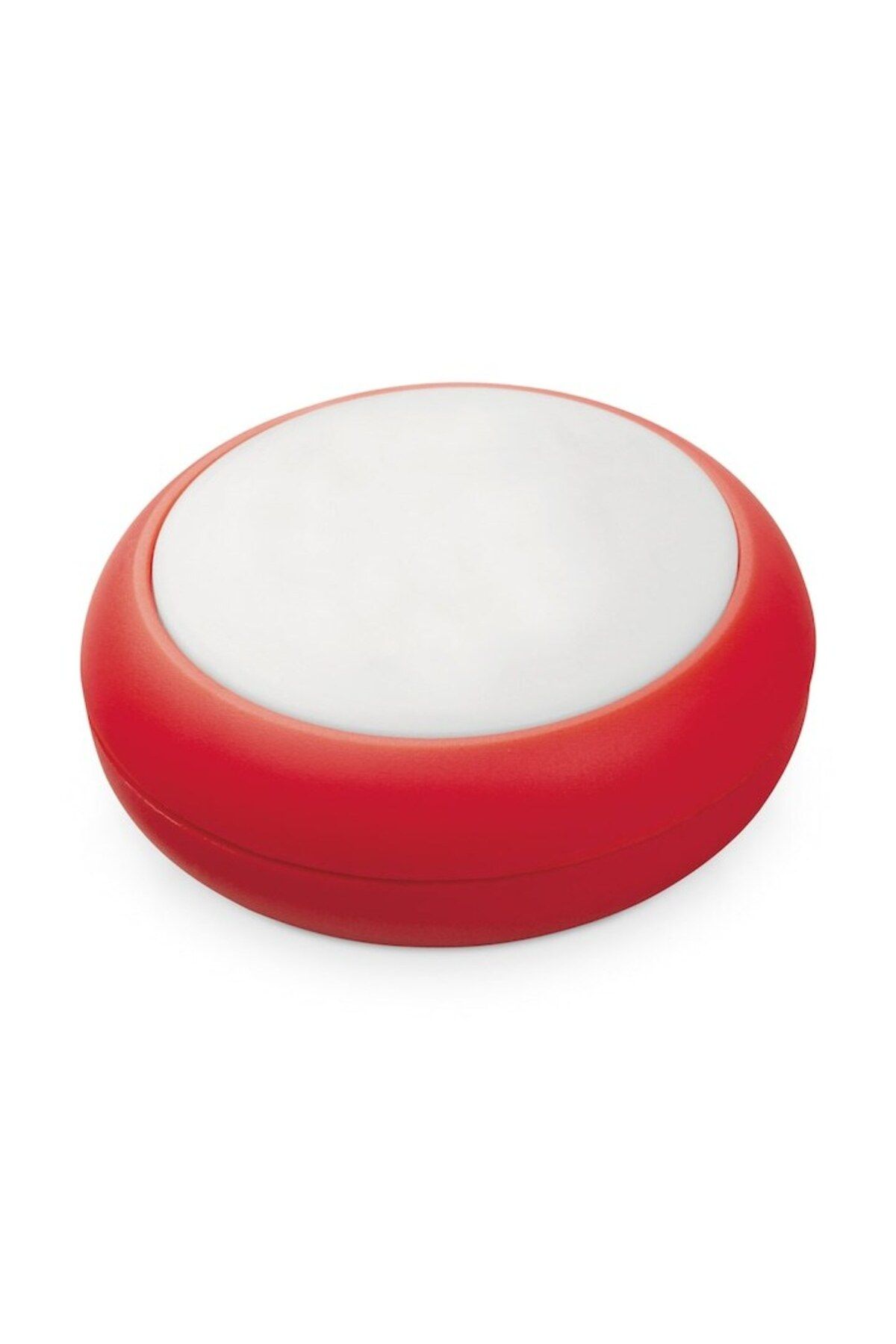 dalimag-Circular Flashlight with Batteries, Push-On Ignition, Hook, Red, 3
