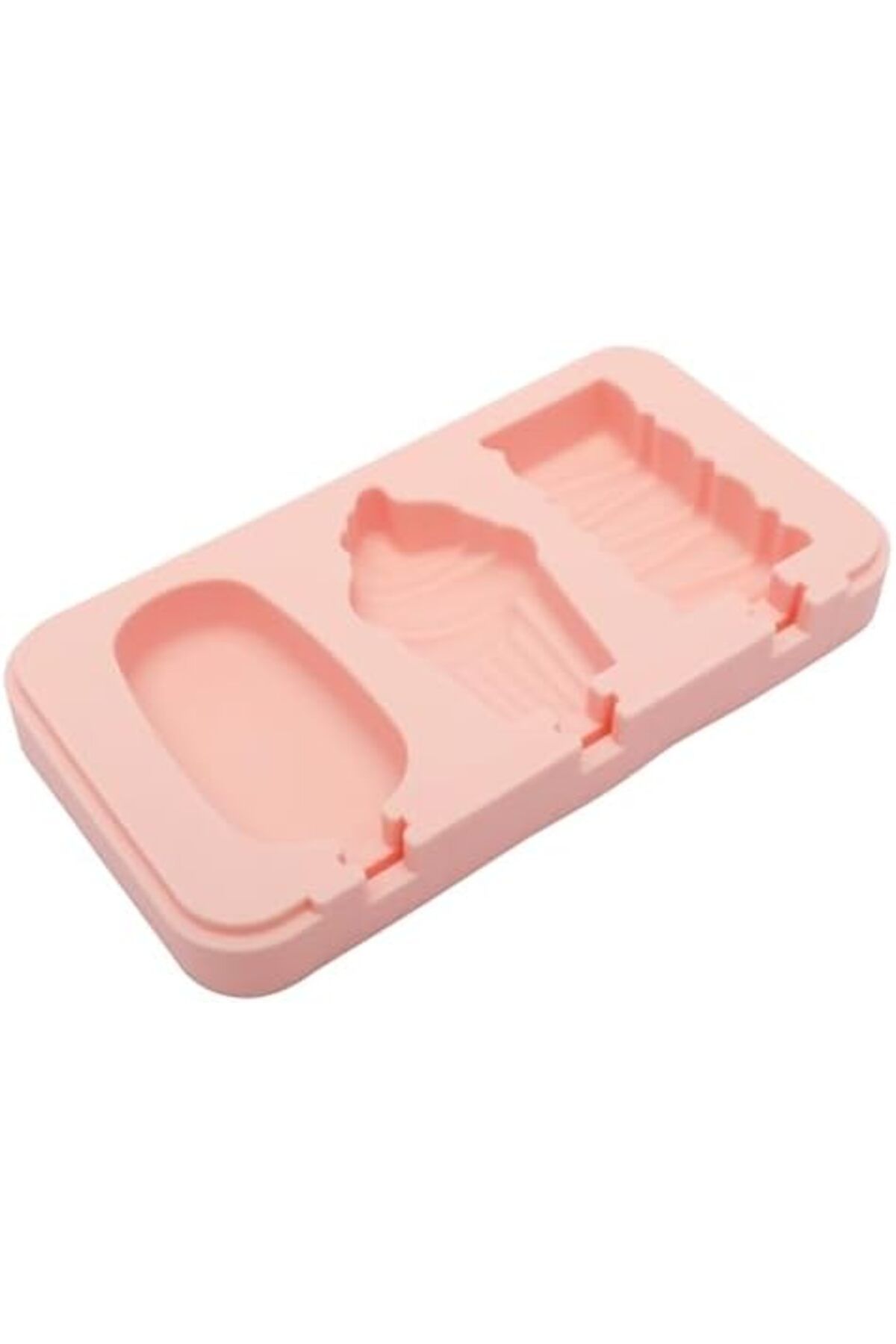 mastergold-Light Pink Ice Cube Tray 3 Cube Mold Durable and Easy Release Perfect for Home or Party Use 3