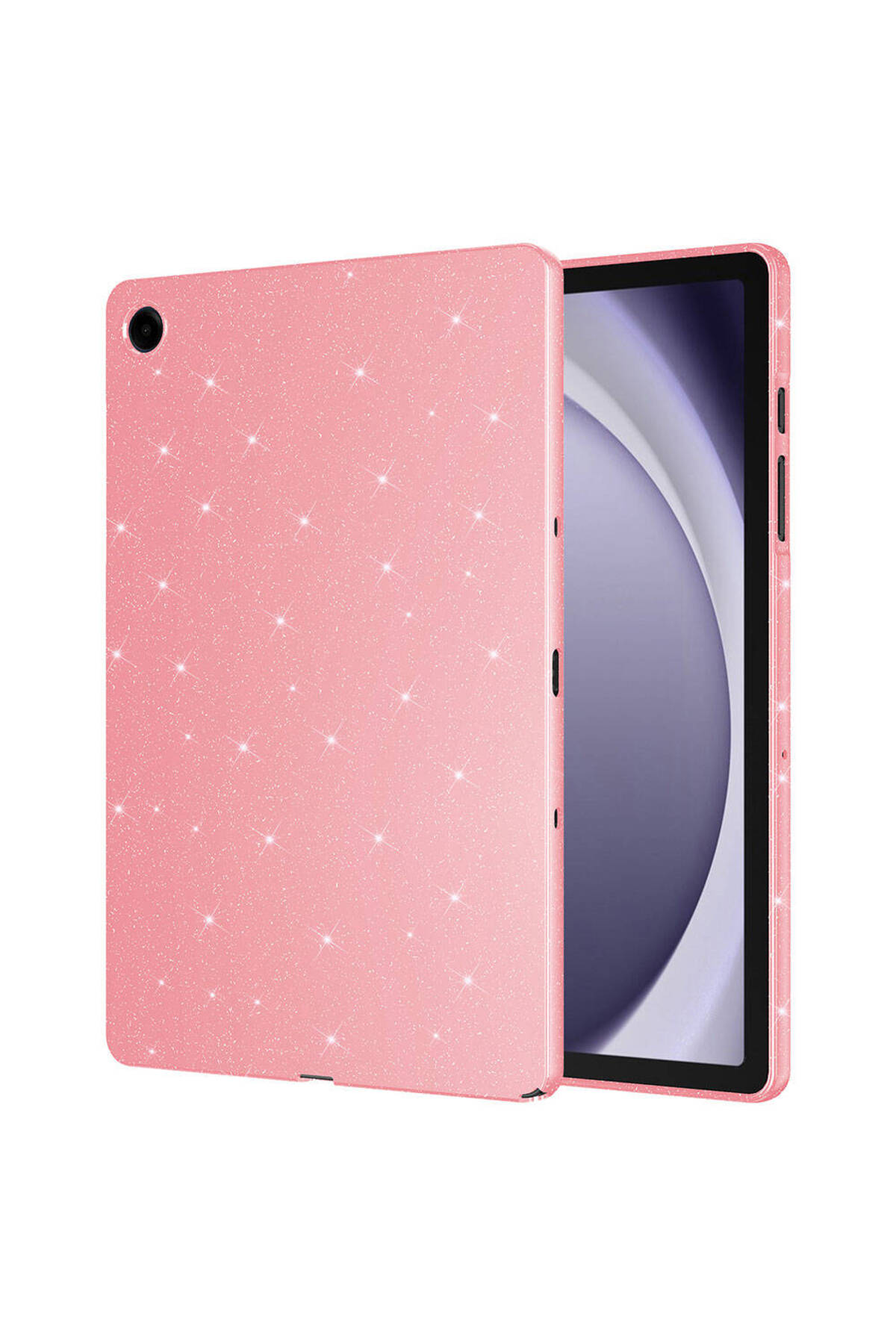 Galaxy Tab S9 FE Simli Parlak Görünümlü Uyumlu JoieCreatif Tablet Koton Kılıf-Pembe