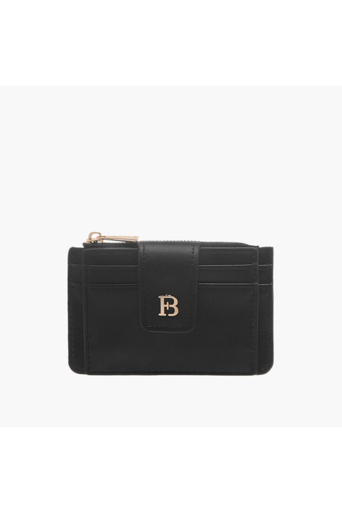 Flora Bella by Shoexpress-Solid Wallet with Zip Closure 1