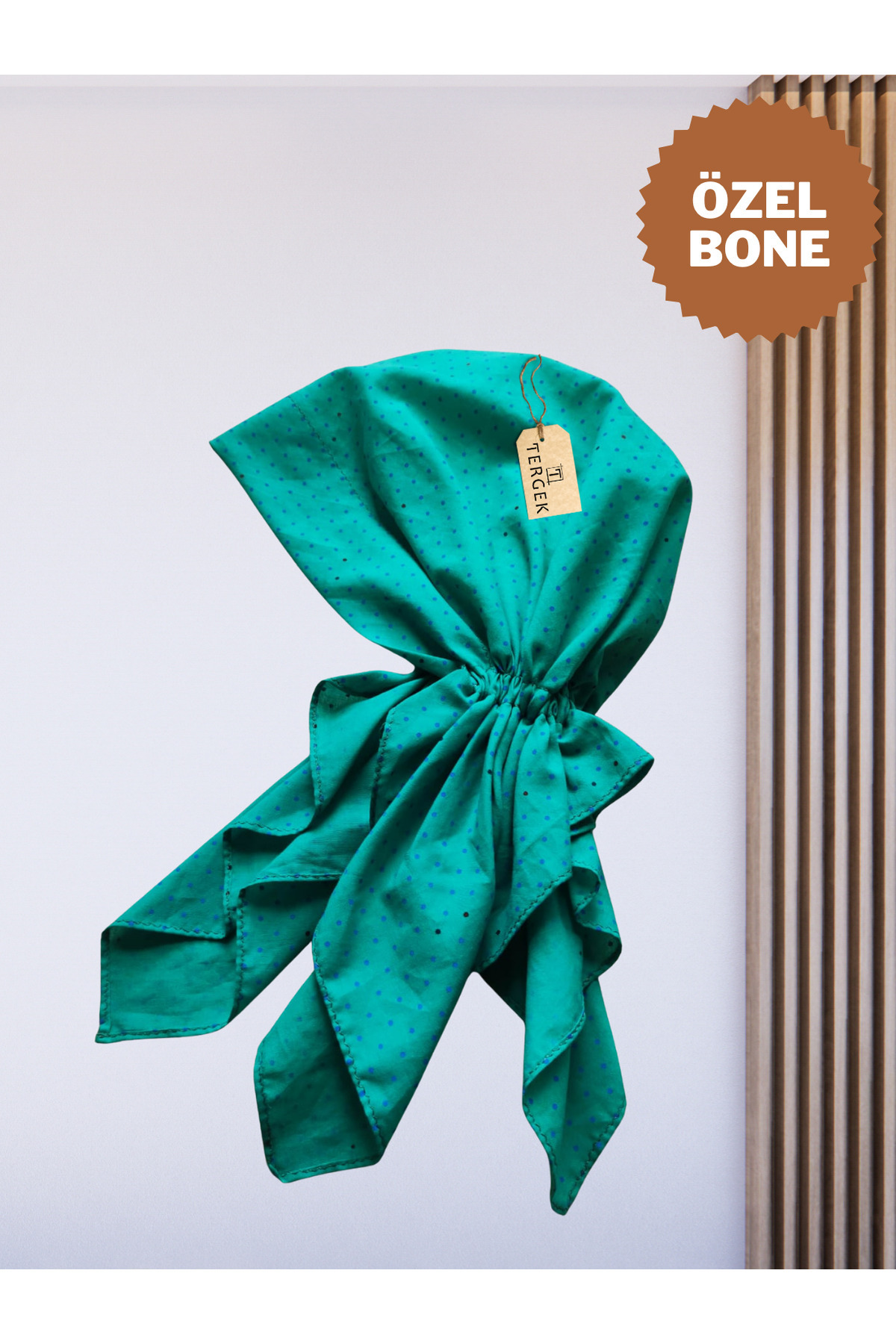 Elastic Bandana Green, Blue Black Polka Dot Sports Chef Nurse Hospital Chemotherapy Daily Bonnet