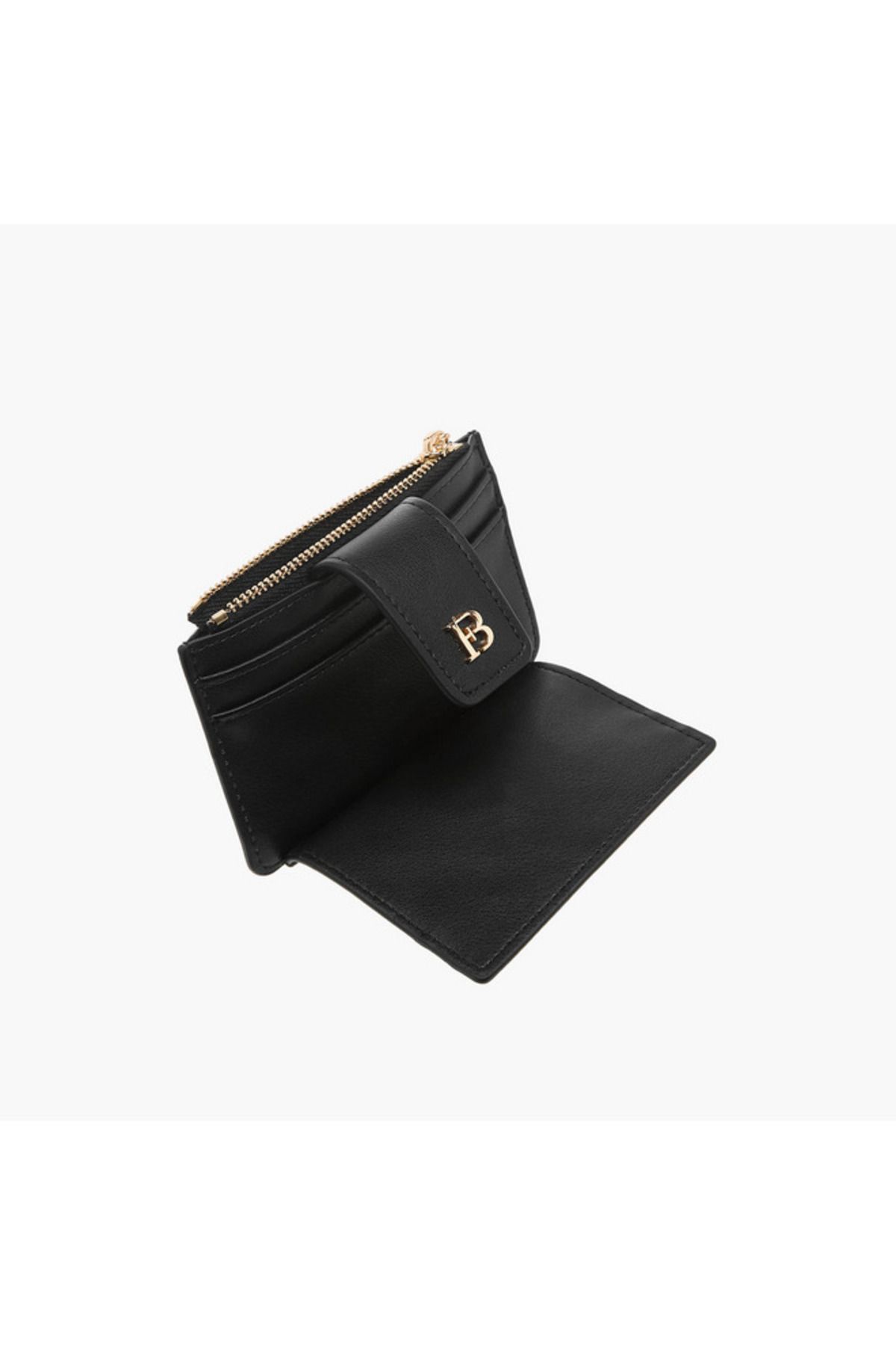 Flora Bella by Shoexpress-Solid Wallet with Zip Closure 5