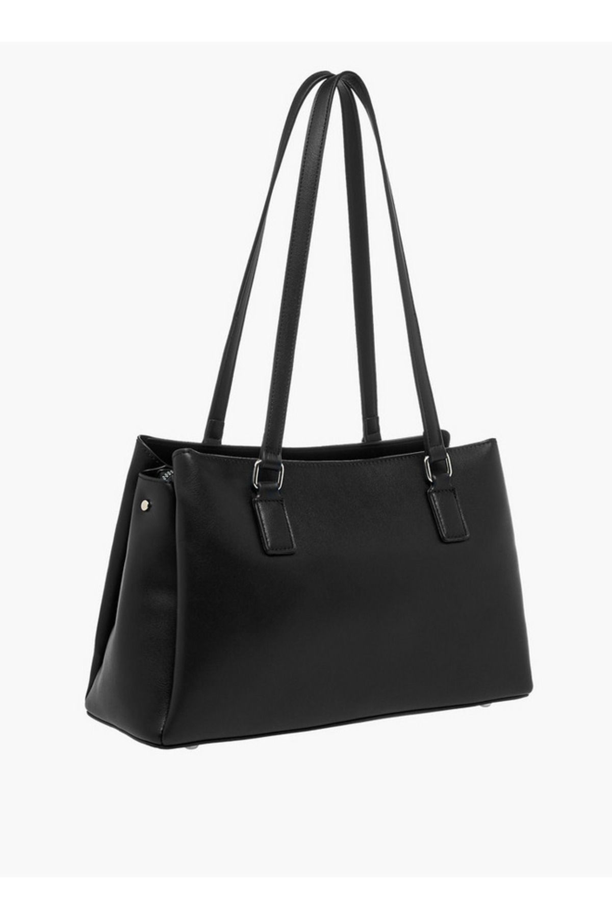 Flora Bella by Shoexpress-Solid Shoulder Bag with Double Handle and Zip Closure 3