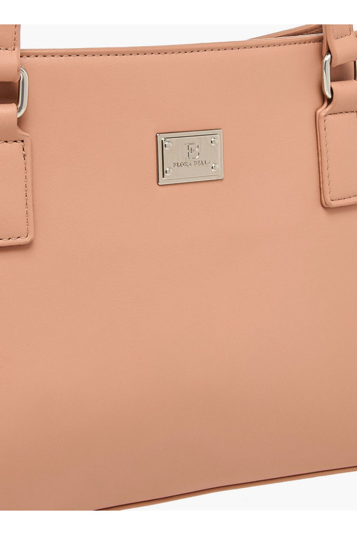 Flora Bella by Shoexpress-Solid Shoulder Bag with Double Handle and Zip Closure 4