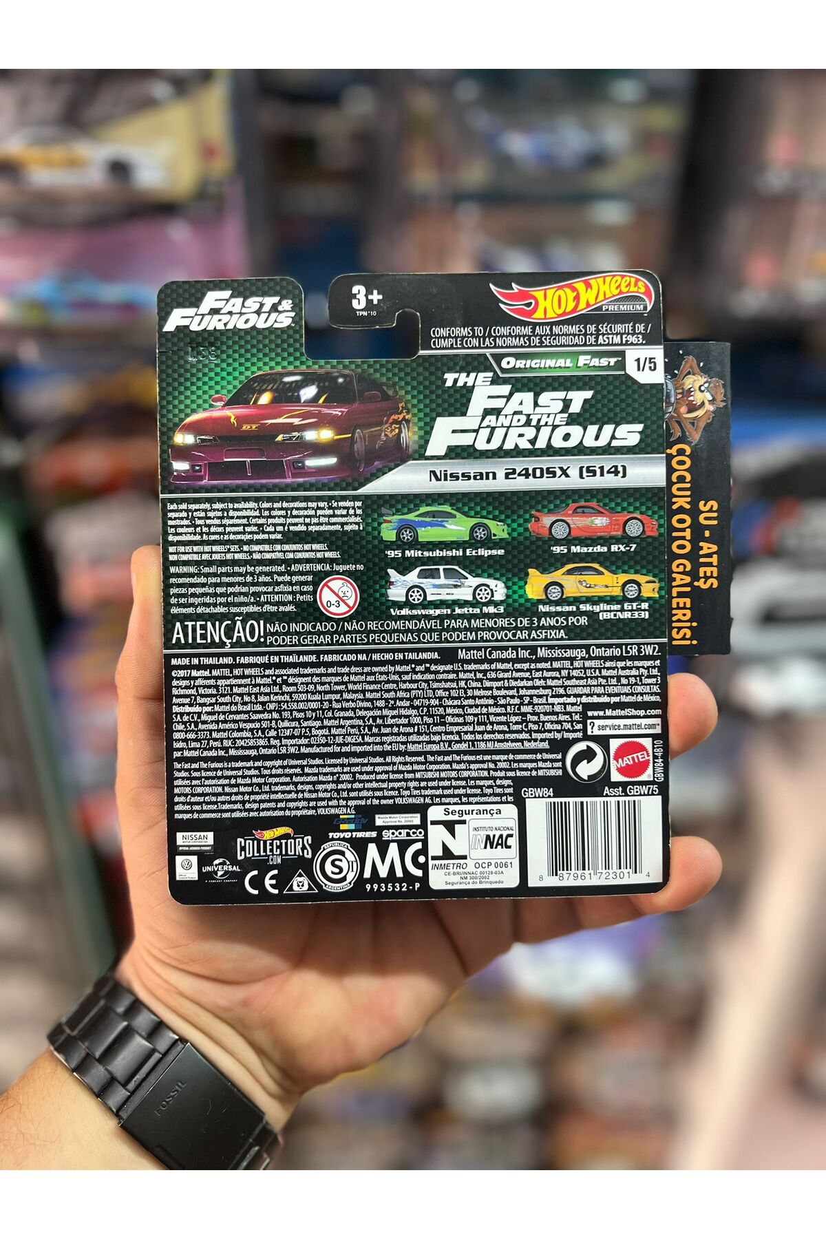 FELA BOX SET 1 & 2 + ポストカード HOT WHEELS Nissan 240 SX S14 (premıum Fast And Furıous - Fiyatı