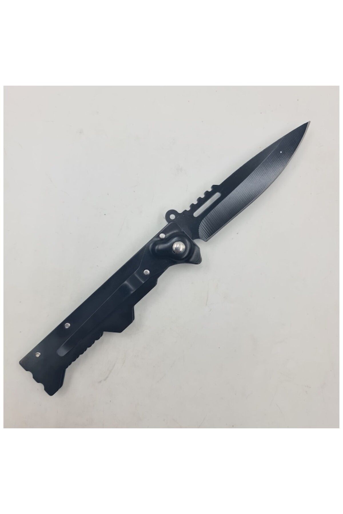dalimag-Automatic Blade Opening Knife with Button, 21 cm, Rectangular Handle, Skull Design, Red, 3