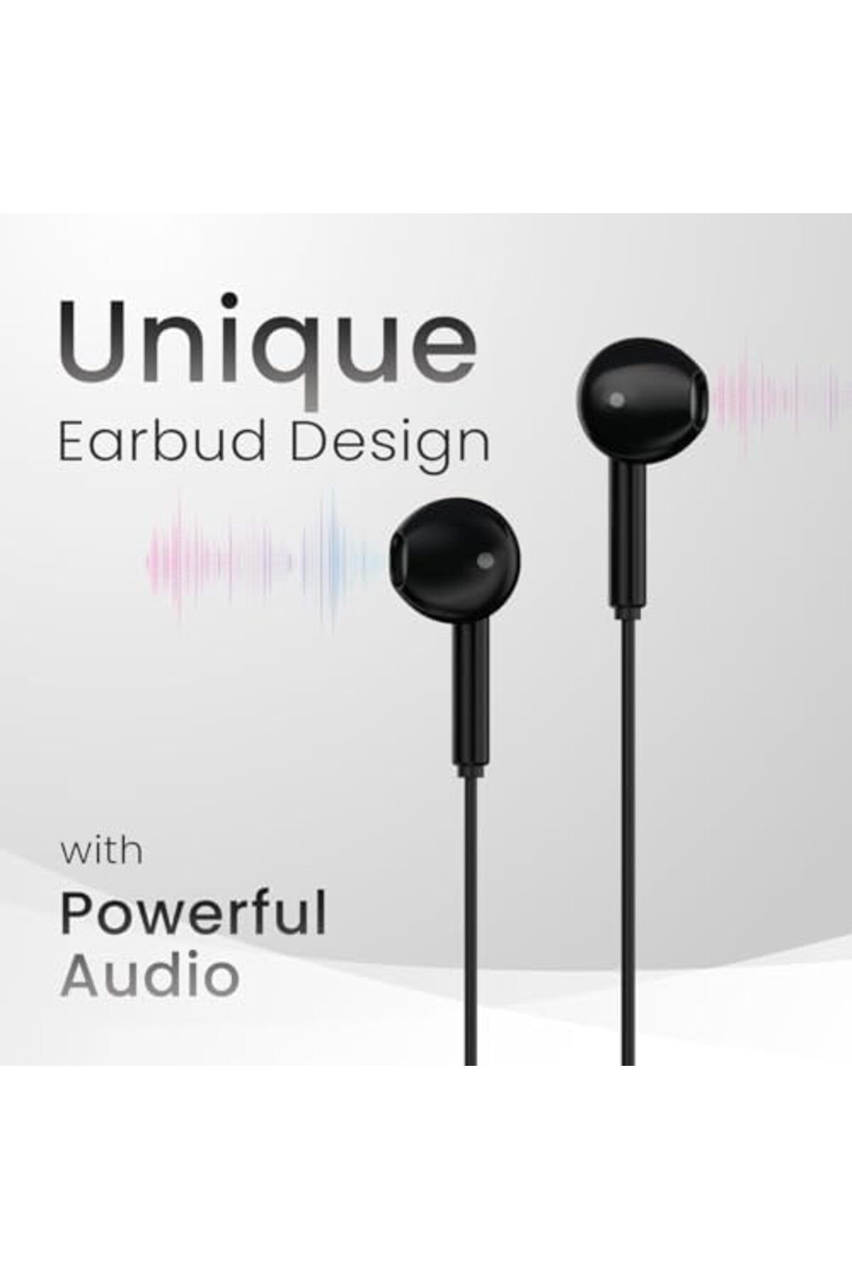 Generic-Wired Stereo Earphones with 3.5mm Plug - Hi-Fi Sound, Noise Isolation, Built-in Microphone, Nylon Br 2