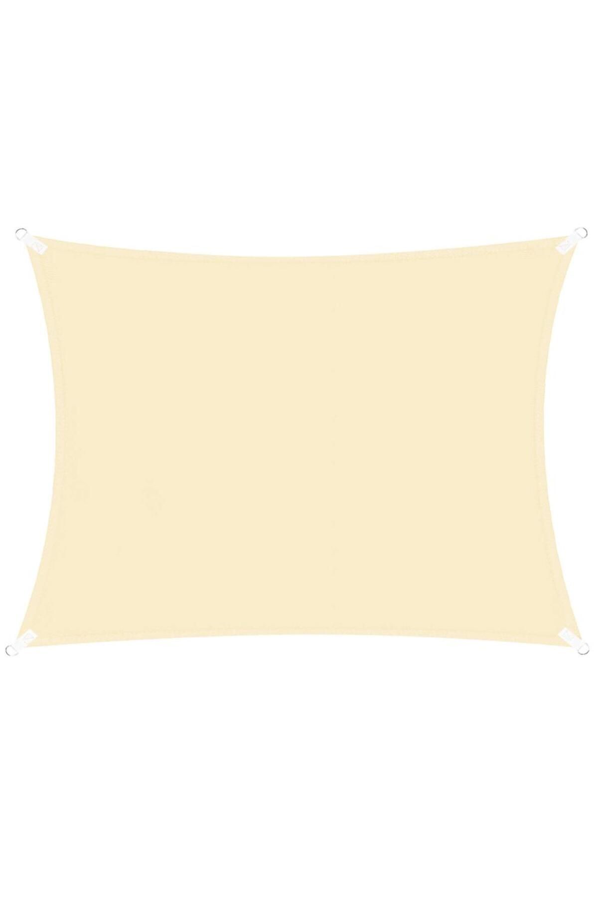 SERSIMO Prelata Umbrire 3x2 M Pentru Terasa Sau Balcon, Impermeabila, Protectie Uv, Crem - One Size