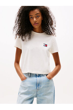 Tommy Hilfiger Kadın Beyaz S/S Tişört